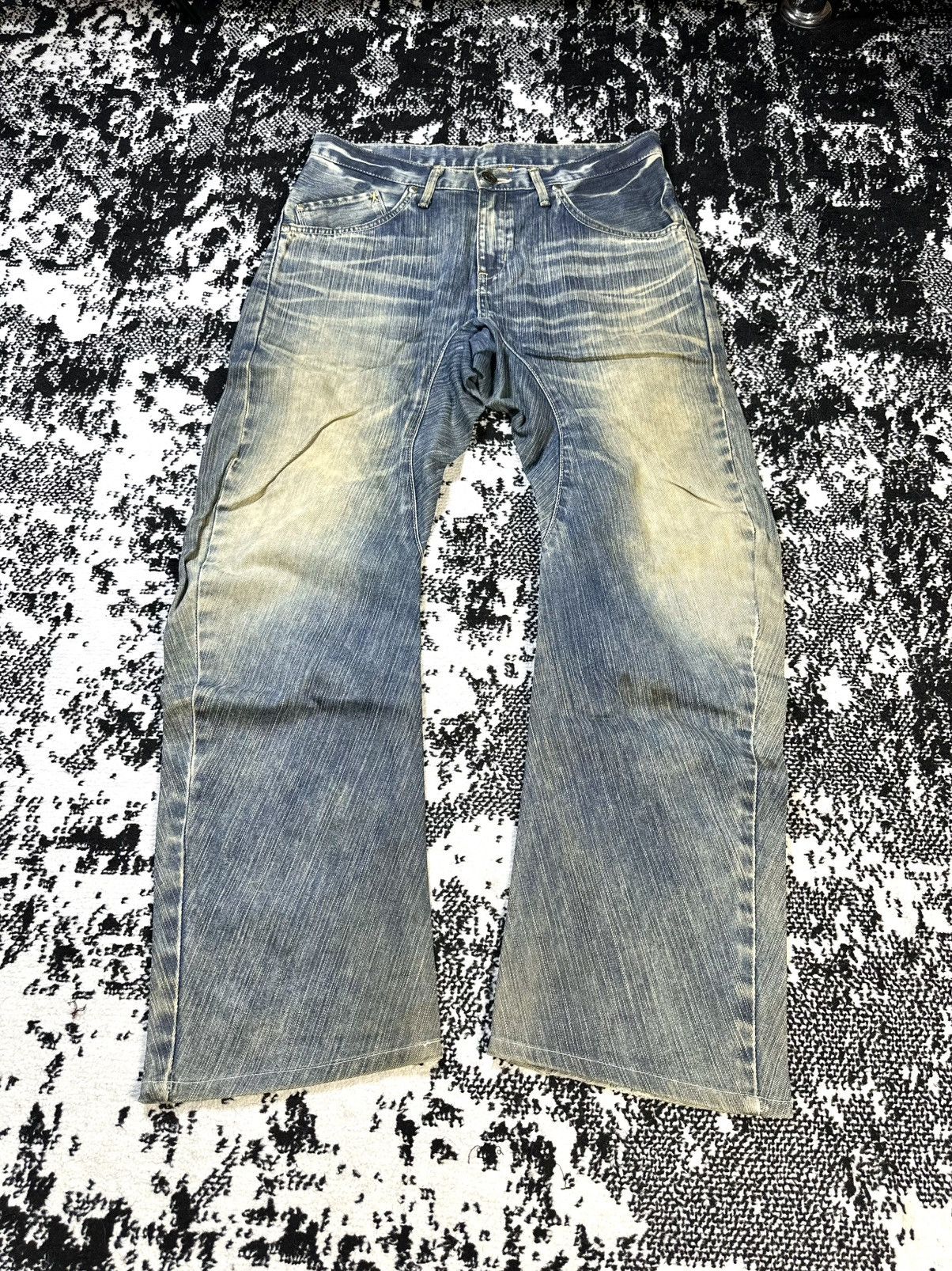 Kapital Edwin XV Function Baggy Mud Wash Denim Size US 30 / EU 46 - 1 Thumbnail