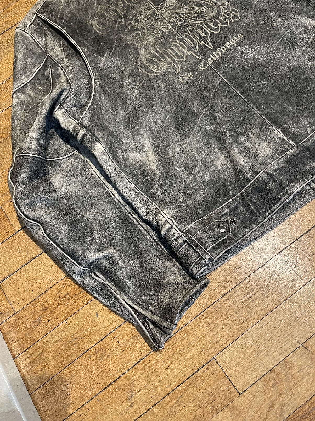 Vintage leather moto jacket Size US L / EU 52-54 / 3 - 5 Thumbnail