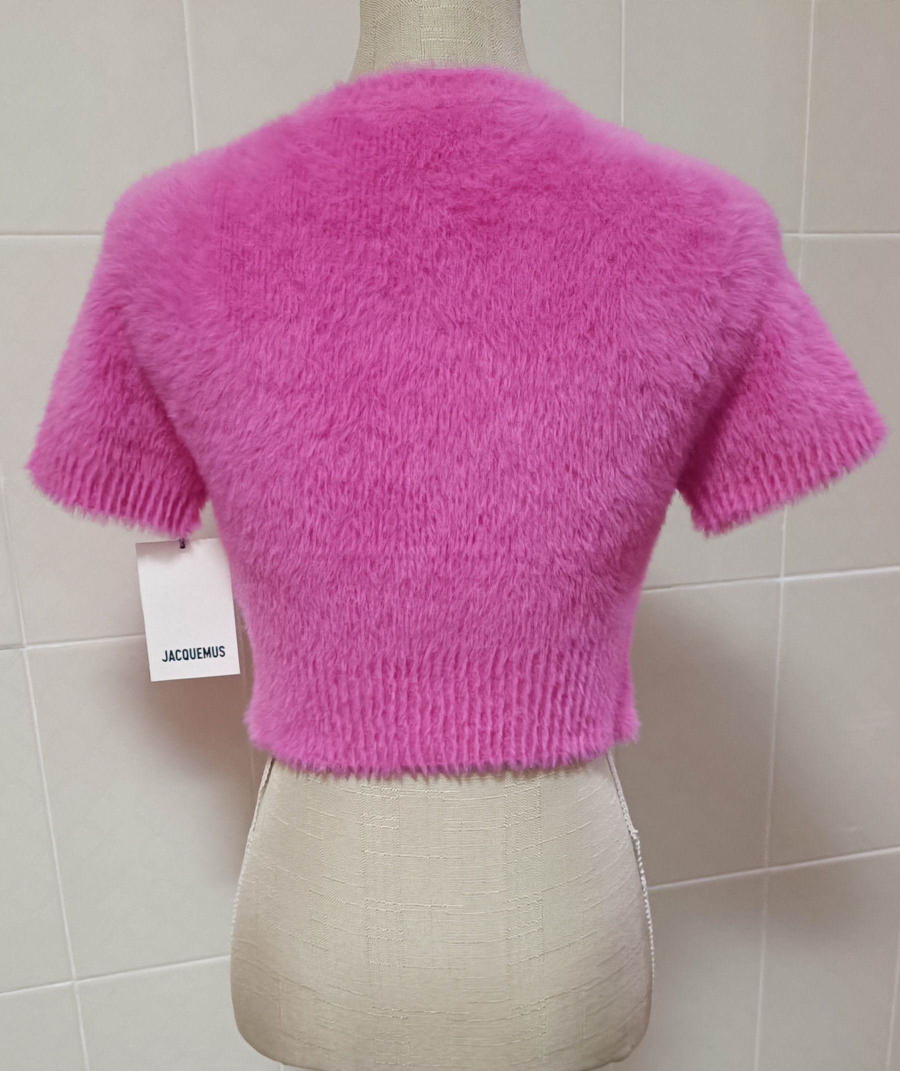 Jacquemus Pink / fuchsia top - synthetic mohair or synthetic hair Size M / US 6-8 / IT 42-44 - 3 Thumbnail