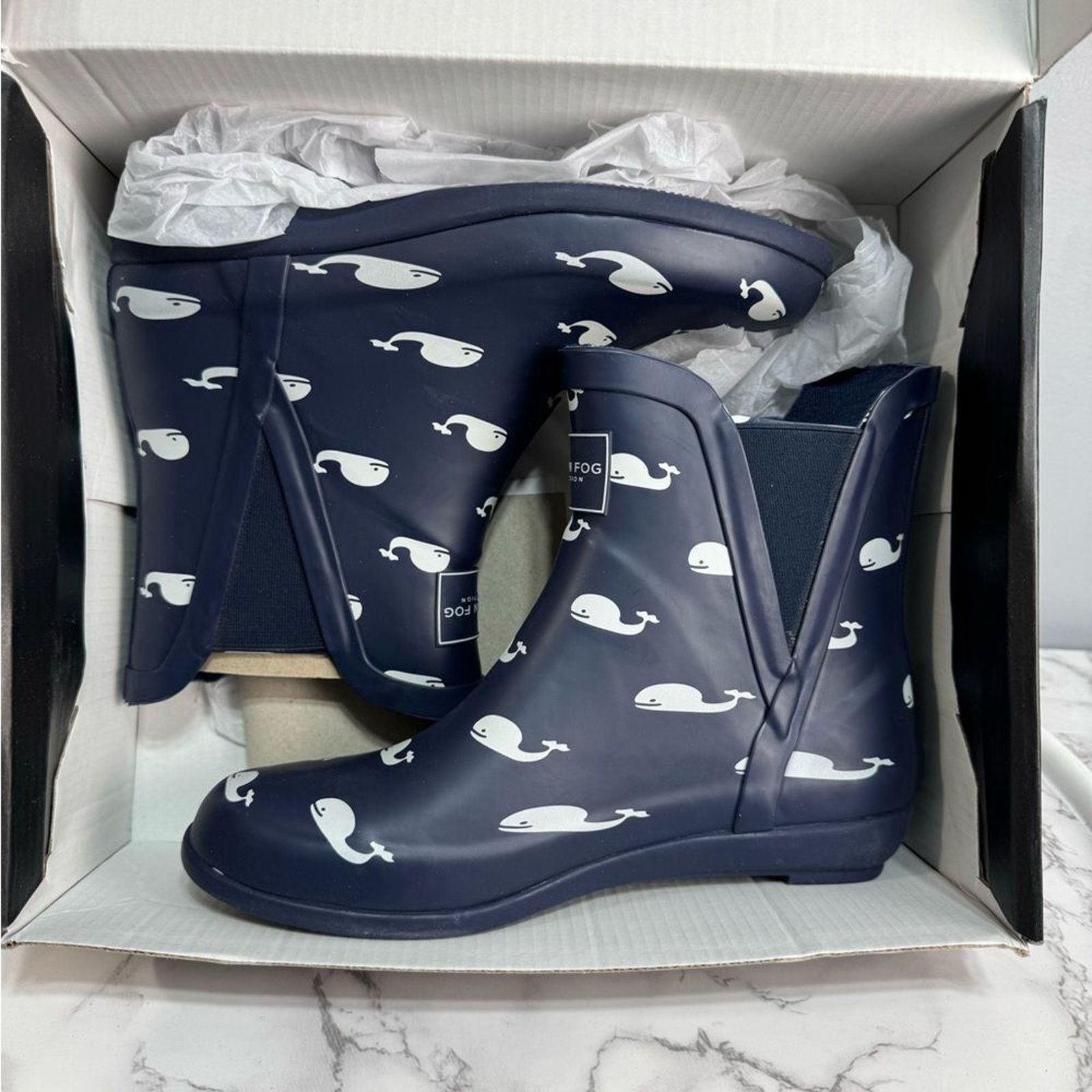 London Fog London Fog Women’s Rain Boots sz 6 Rubber NEW #K276 Size US 6 / EU 39 - 6 Thumbnail
