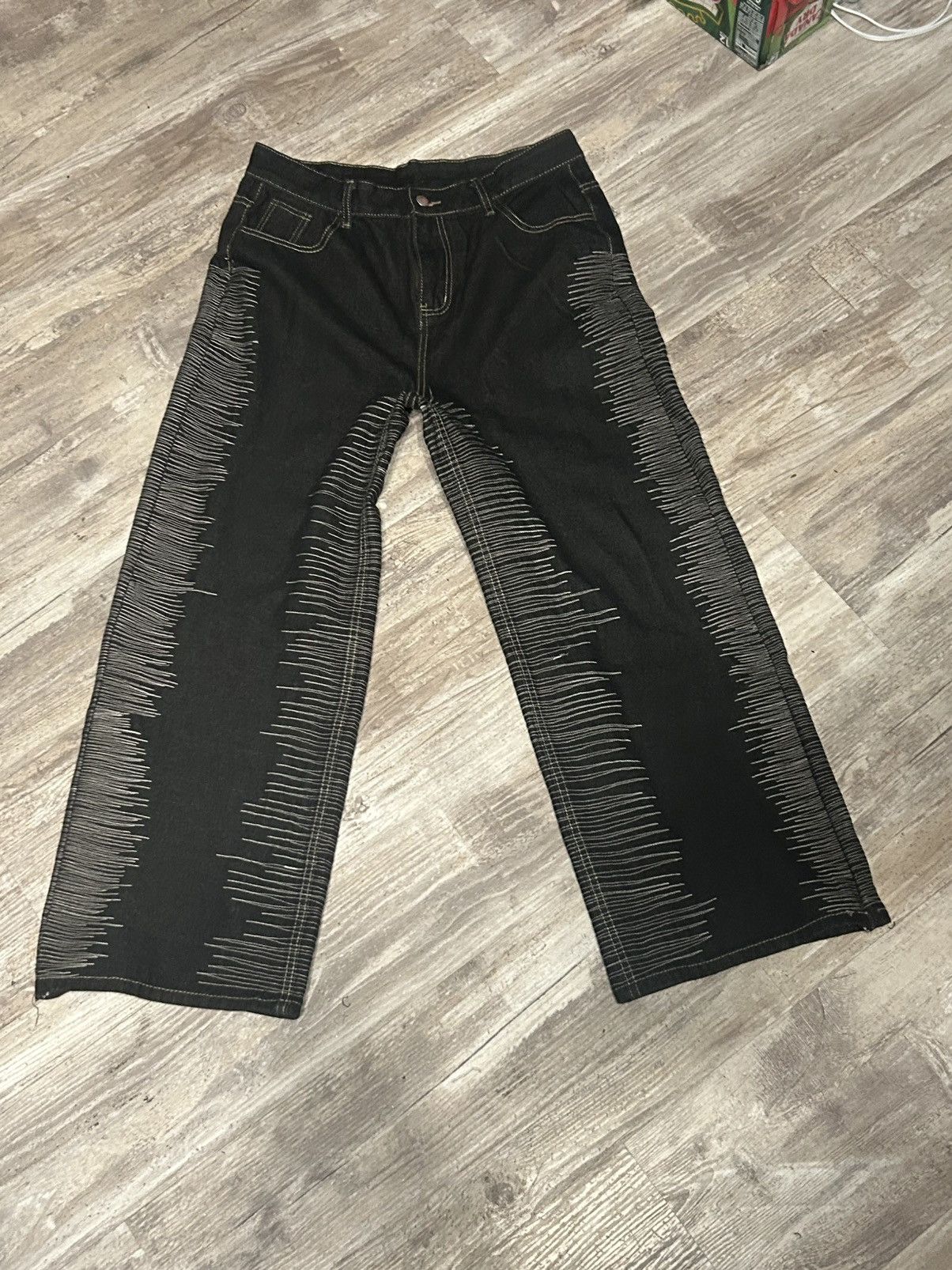 Japanese Brand Slumxweirdo scribble Denim Size US 34 / EU 50 - 4 Thumbnail