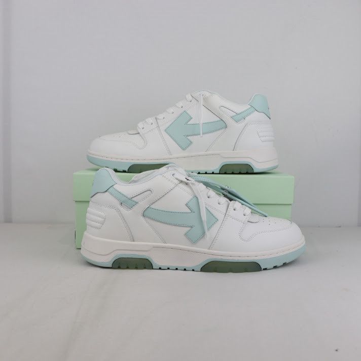 Off-White o1rshd1 Out of Office Calf Leather Sneakers in White Mint Size US 13 / EU 46 - 1 Thumbnail