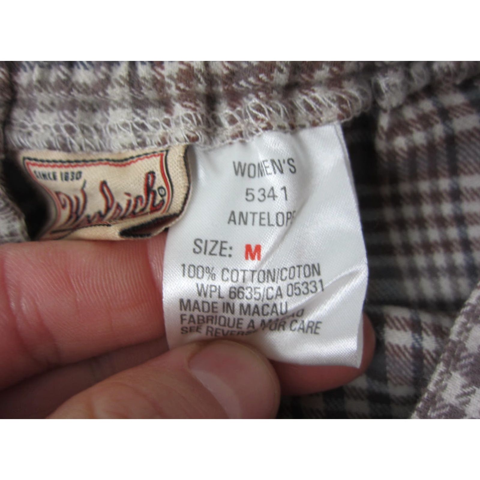 Vintage VINTAGE Woolrich Skirt Womens M Midi Plaid Brown Cotton A-Line 80s 90s Woolrich Womens Bold-Search Skirt Size 32" / US 10 / IT 46 - 4 Thumbnail