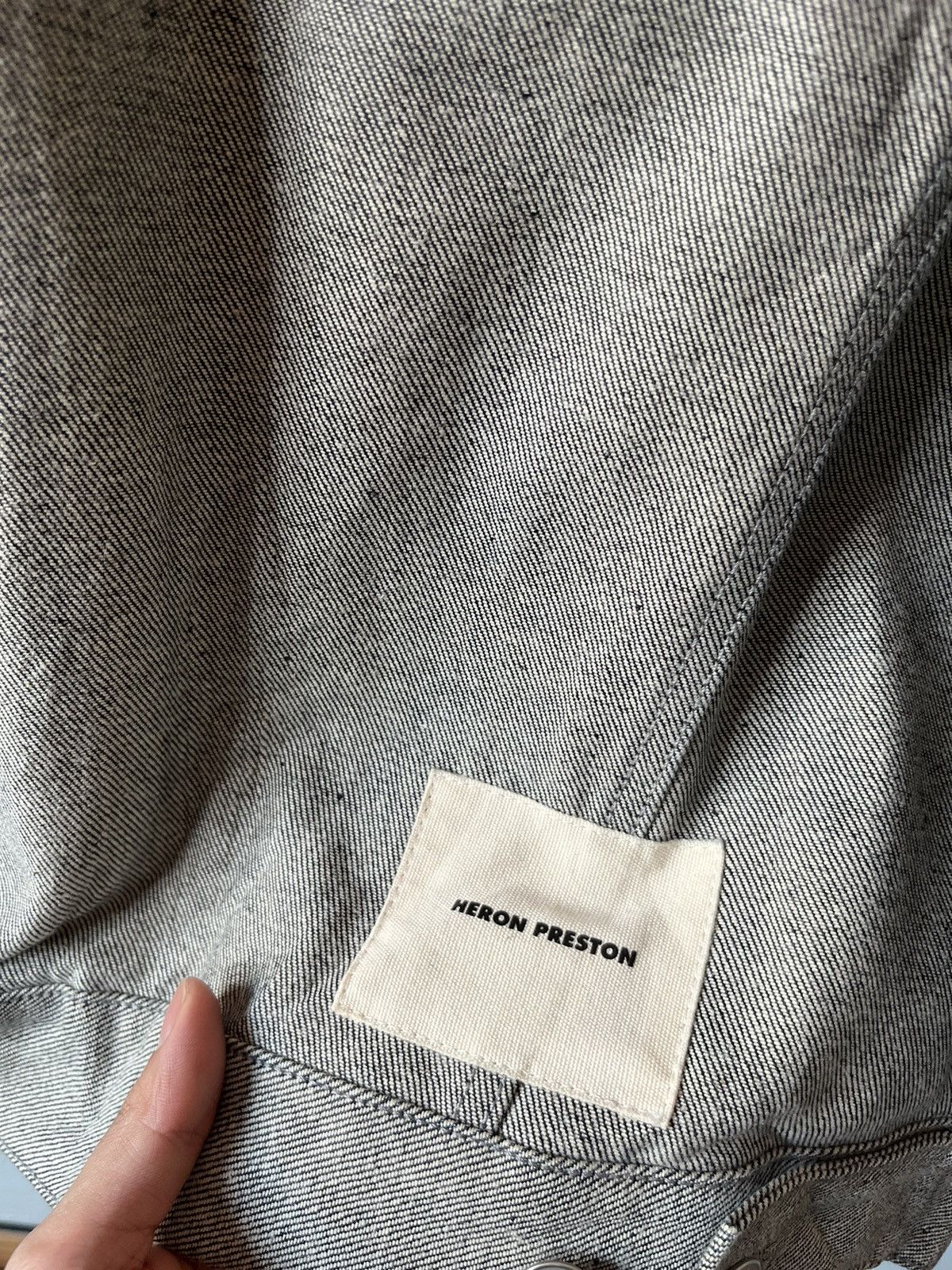 Designer × Heron Preston Heron Preston Raw Denim Trucker Jacket Size US L / EU 52-54 / 3 - 13 Thumbnail