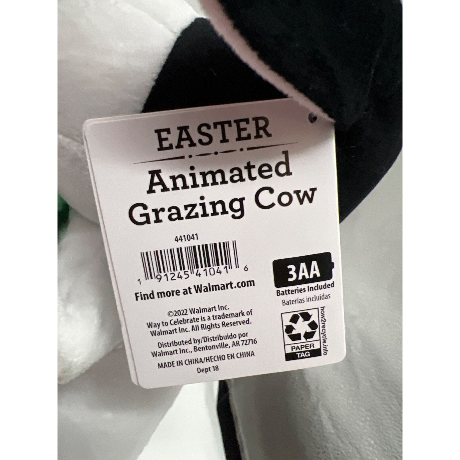 Other Animated Singing Easter Plush Funny Cow Animal Toy 11" New Size ONE SIZE - 6 Thumbnail