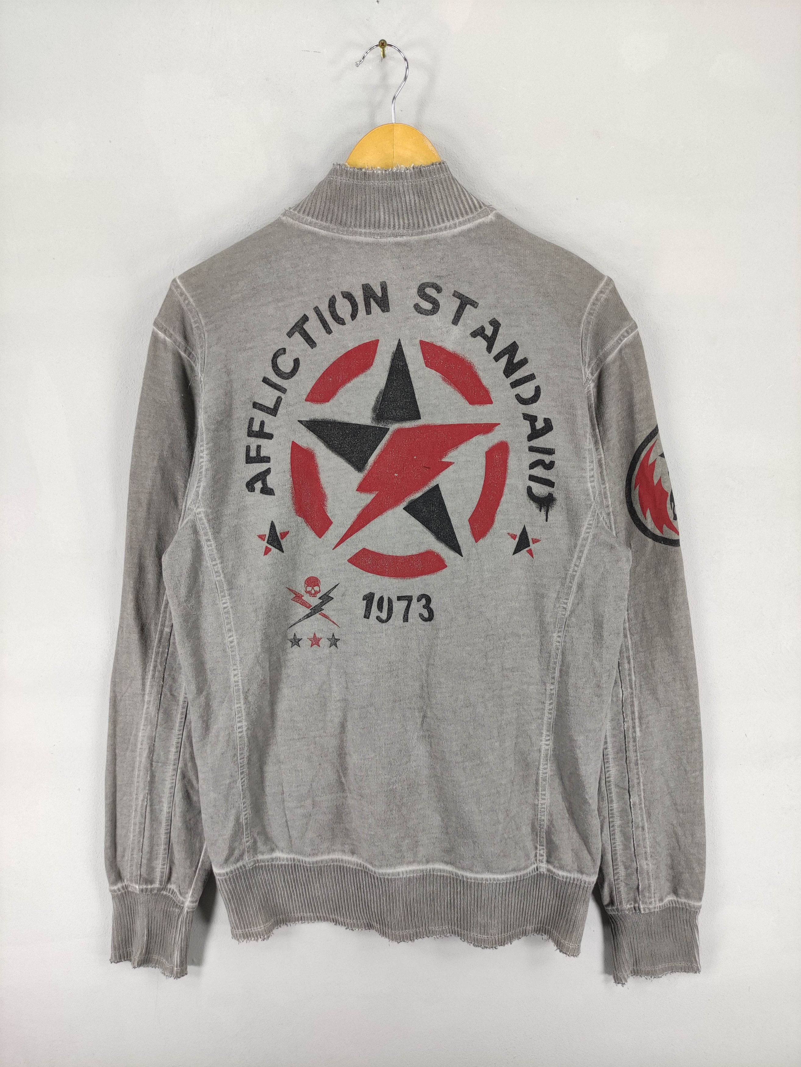 Affliction Vintage Affliction Punk Style Sweater Zipper Size US L / EU 52-54 / 3 - 2 Thumbnail