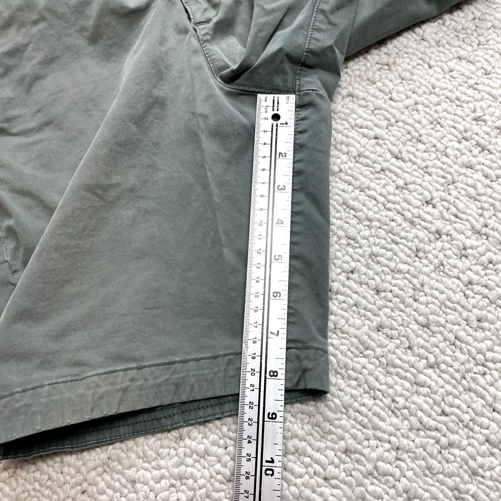 Abercrombie & Fitch Abercrombie & Fitch Chino Shorts Mens 28 Green Cotton Straight Pockets 8" Insm Size US 28 / EU 44 - 3 Thumbnail
