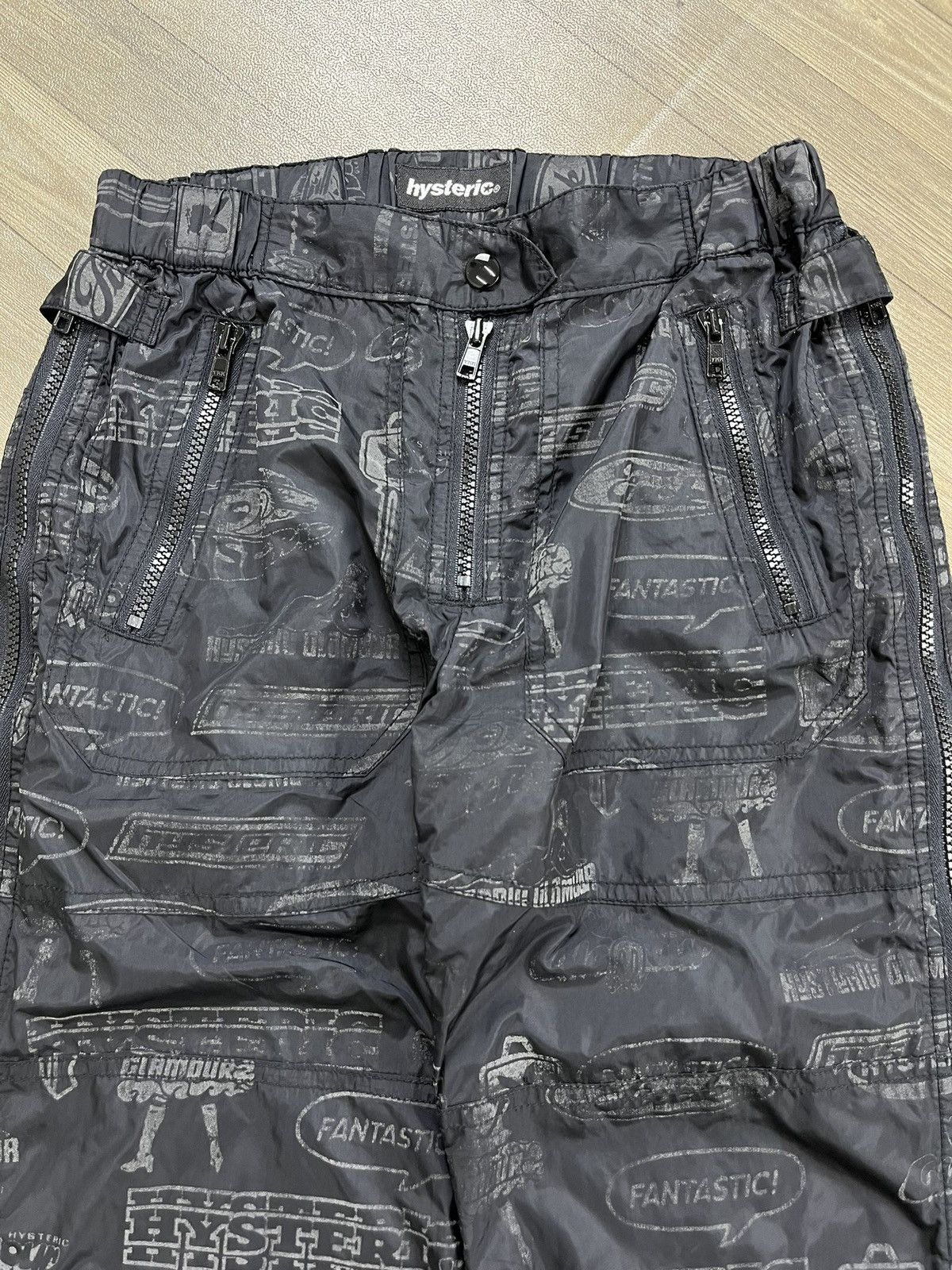 Hysteric Glamour 🇯🇵Vintage Hysteric Glamour AOP Multizipper Parachute Pants Size US 27 - 10 Thumbnail