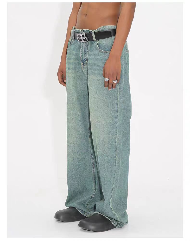 Designer × Vintage custom distressed faded baggy flared pants Size US 28 / EU 44 - 3 Thumbnail