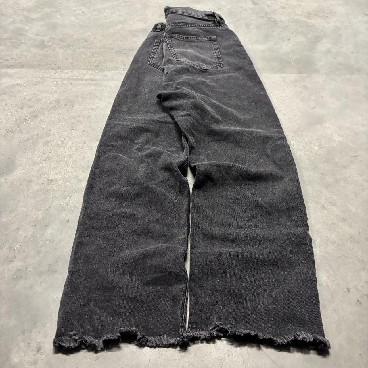 Japanese Brand × Vintage Crazy Vintage Y2K/2000s Grunge Faded Black Denim Jeans! Size US 29 - 4 Thumbnail