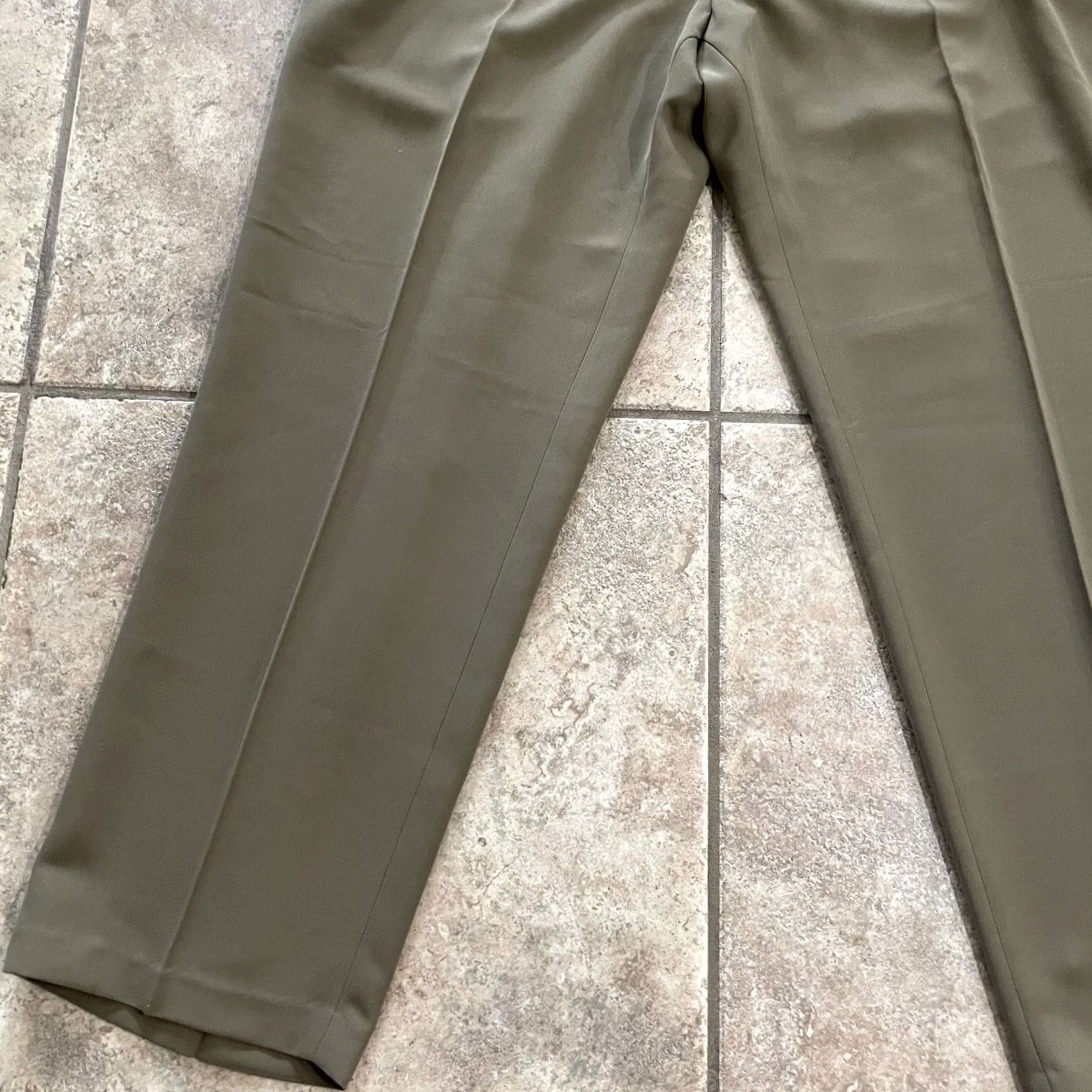 Vintage Reaction Pants Dress Brown 36x29 Mens Polyester NWT Chino Size US 36 / EU 52 - 3 Thumbnail