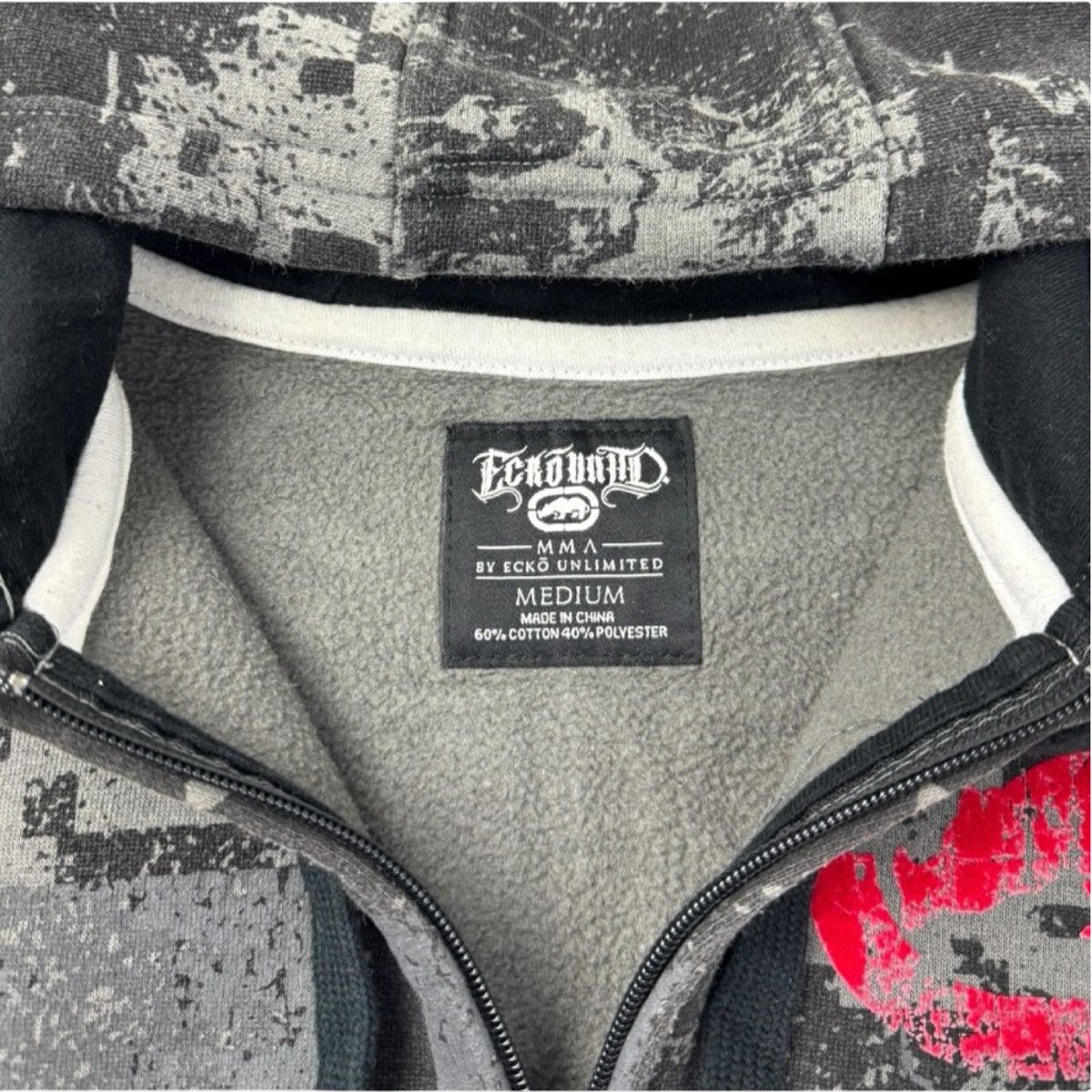 Ecko Unltd. Y2K Ecko Unltd. MMA Digi Camo Cyber Goth Emo Scene Hoodie Size US M / EU 48-50 / 2 - 9 Thumbnail