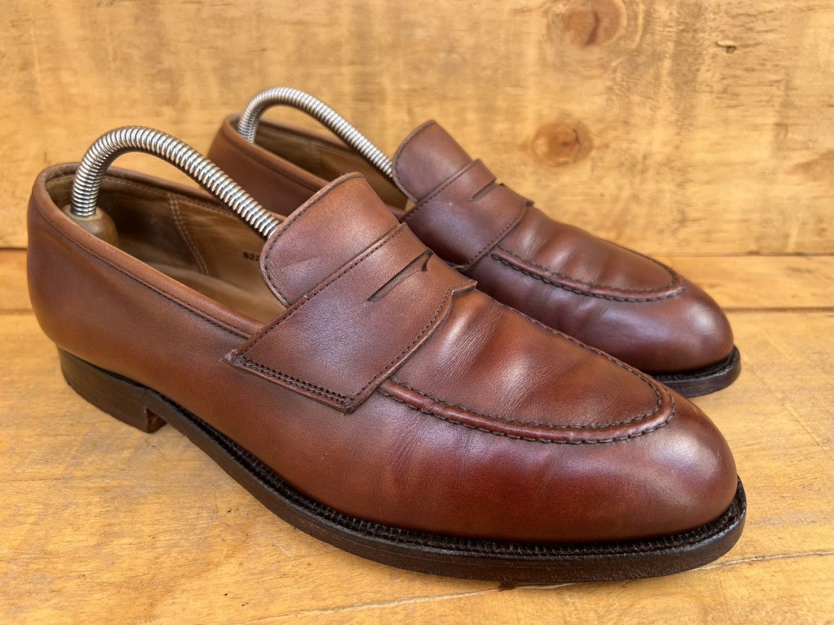Crockett & Jones Crockett & Jones Eaton' Brown Leather Loafers Size UK 7 E Size US 8 / EU 41 - 1 Thumbnail