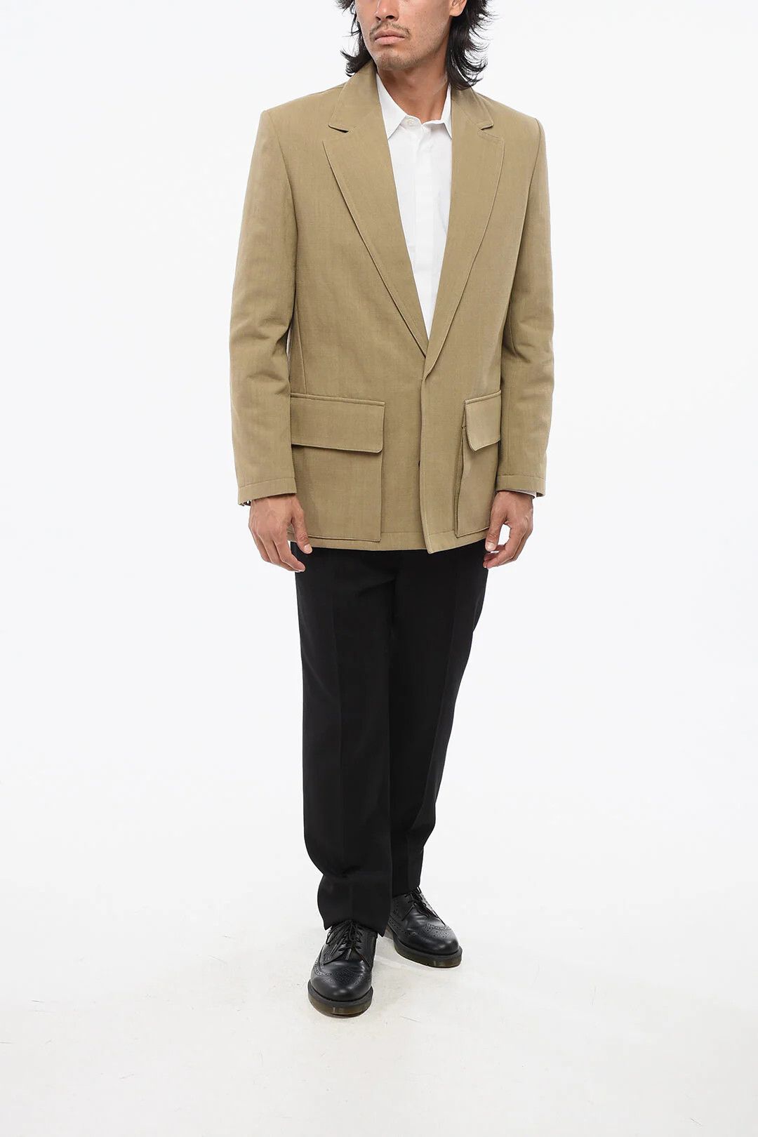 Valentino og1mm0426 Two-Button Jacket in Beige Size US S / EU 44-46 / 1 - 4 Thumbnail