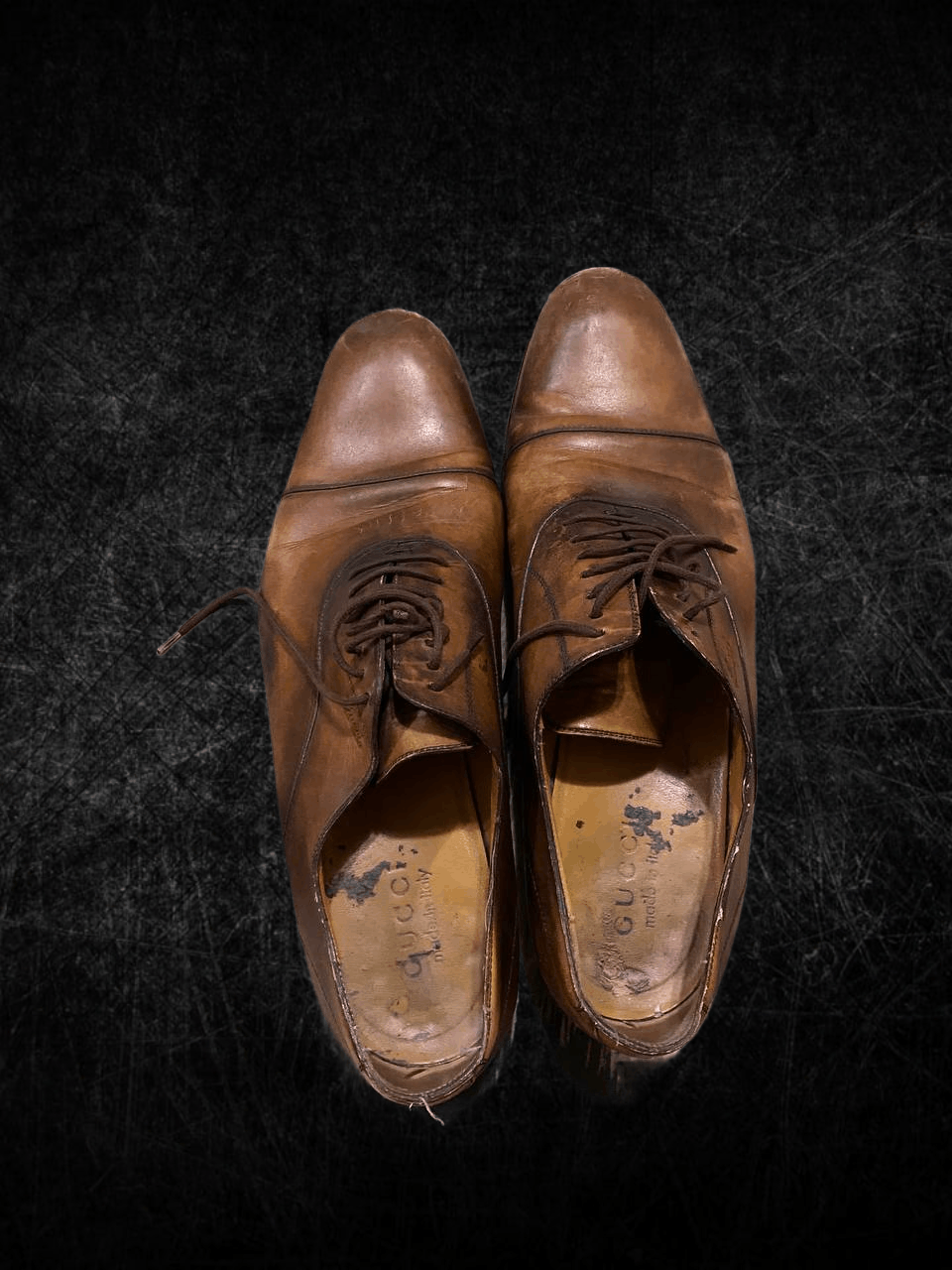 Gucci Gucci Brown Leather Lace-up Toe Oxford Dress Shoes Size US 8 / EU 41 - 1 Thumbnail
