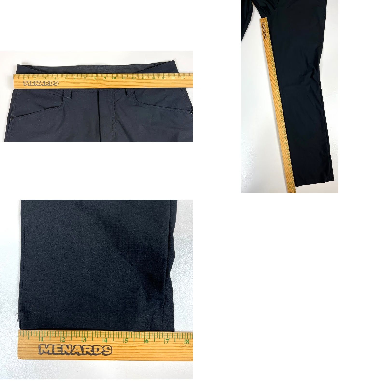 Lululemon Lululemon Men's Chino Pants Black Straight Leg Sz 34x33 Pants City Style Readable Front Flat Size US 34 / EU 50 - 8 Thumbnail