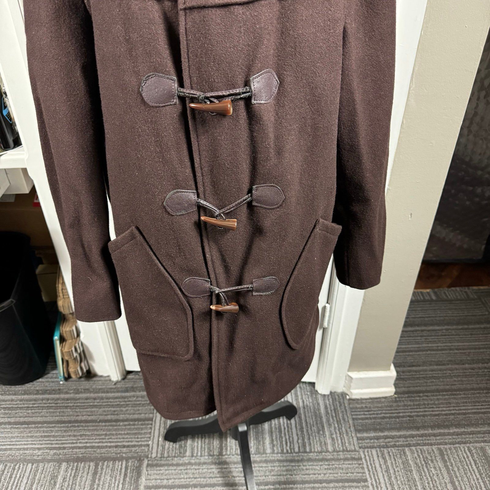 Schott Schott NYC mid-thigh length hooded duffle coat brown Size XL / US 12-14 / IT 48-50 - 3 Thumbnail