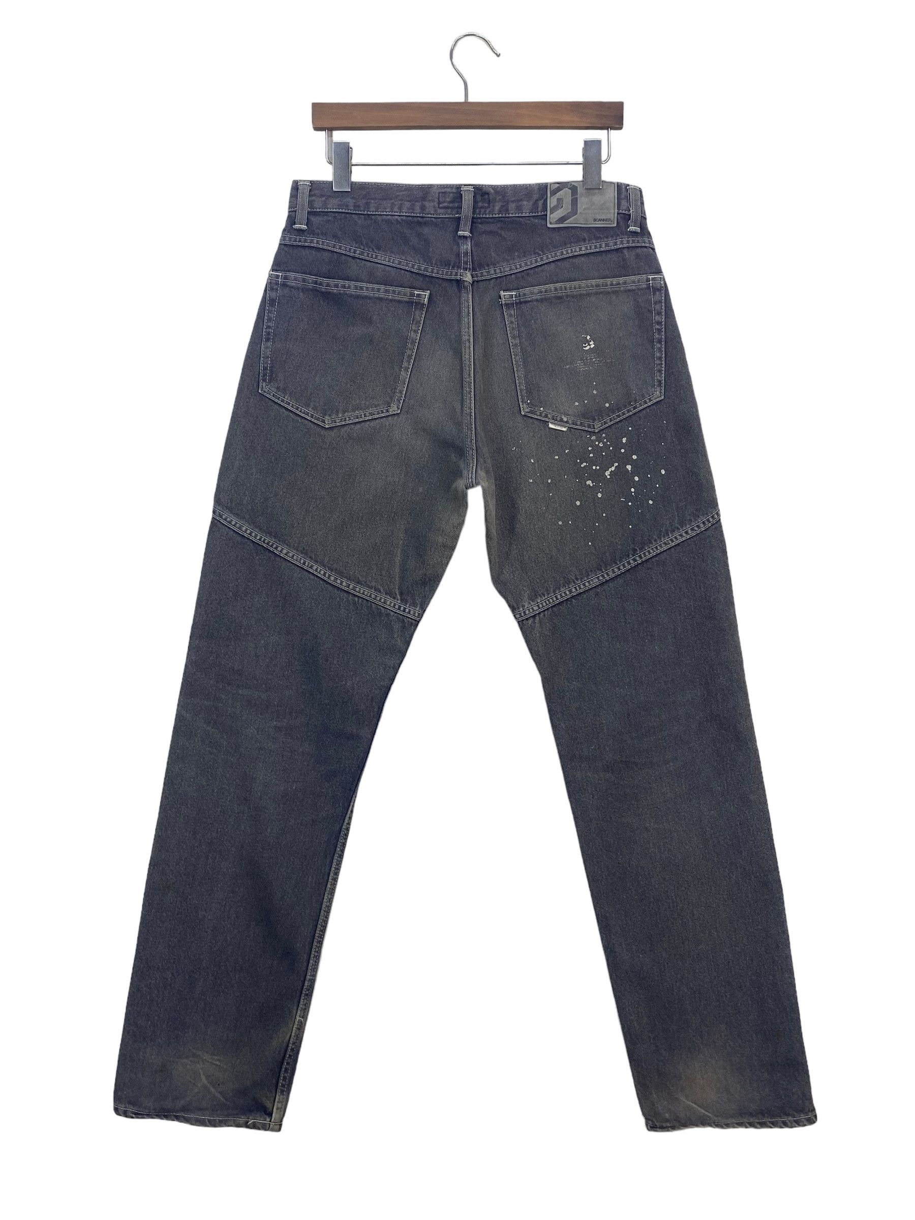 image of Distressed Denim Scanner Baggy Jeans Hip Hop Skateboards Jeans in Black, Men's (Size 32)
