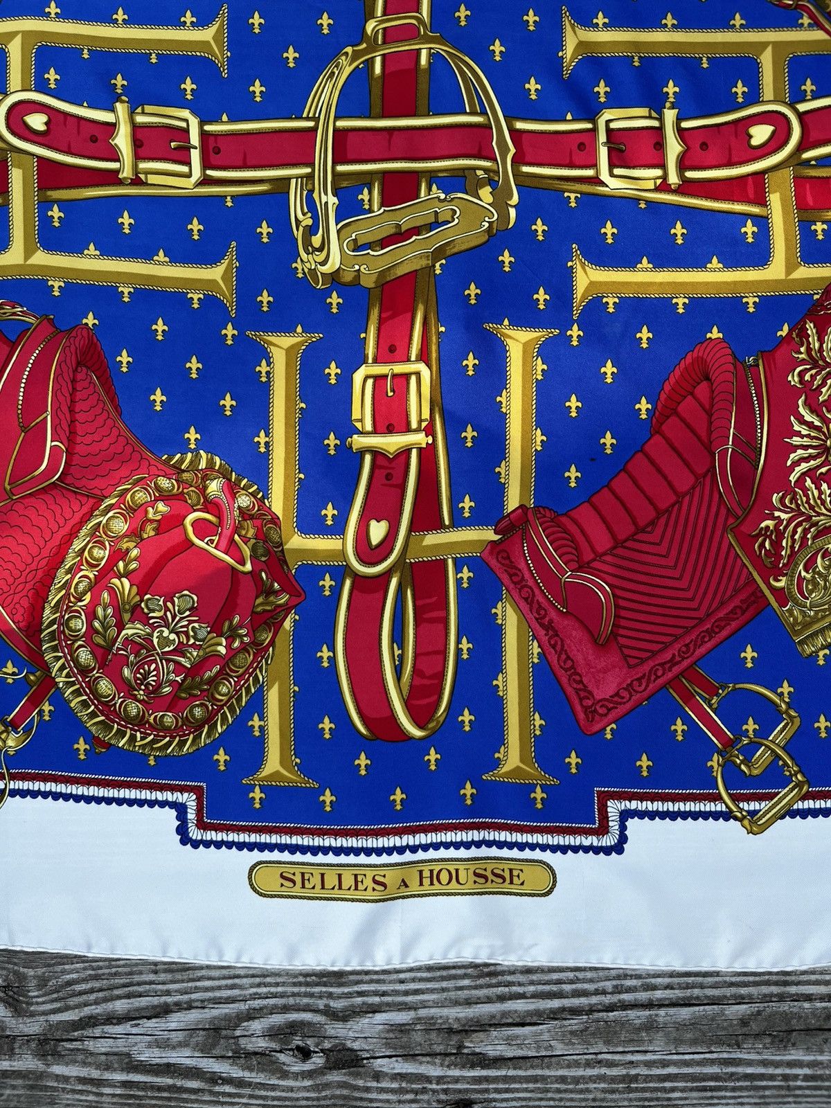 Hermes Vintage Hermes Selles A Housse Silk Scarf Size ONE SIZE - 2 Thumbnail
