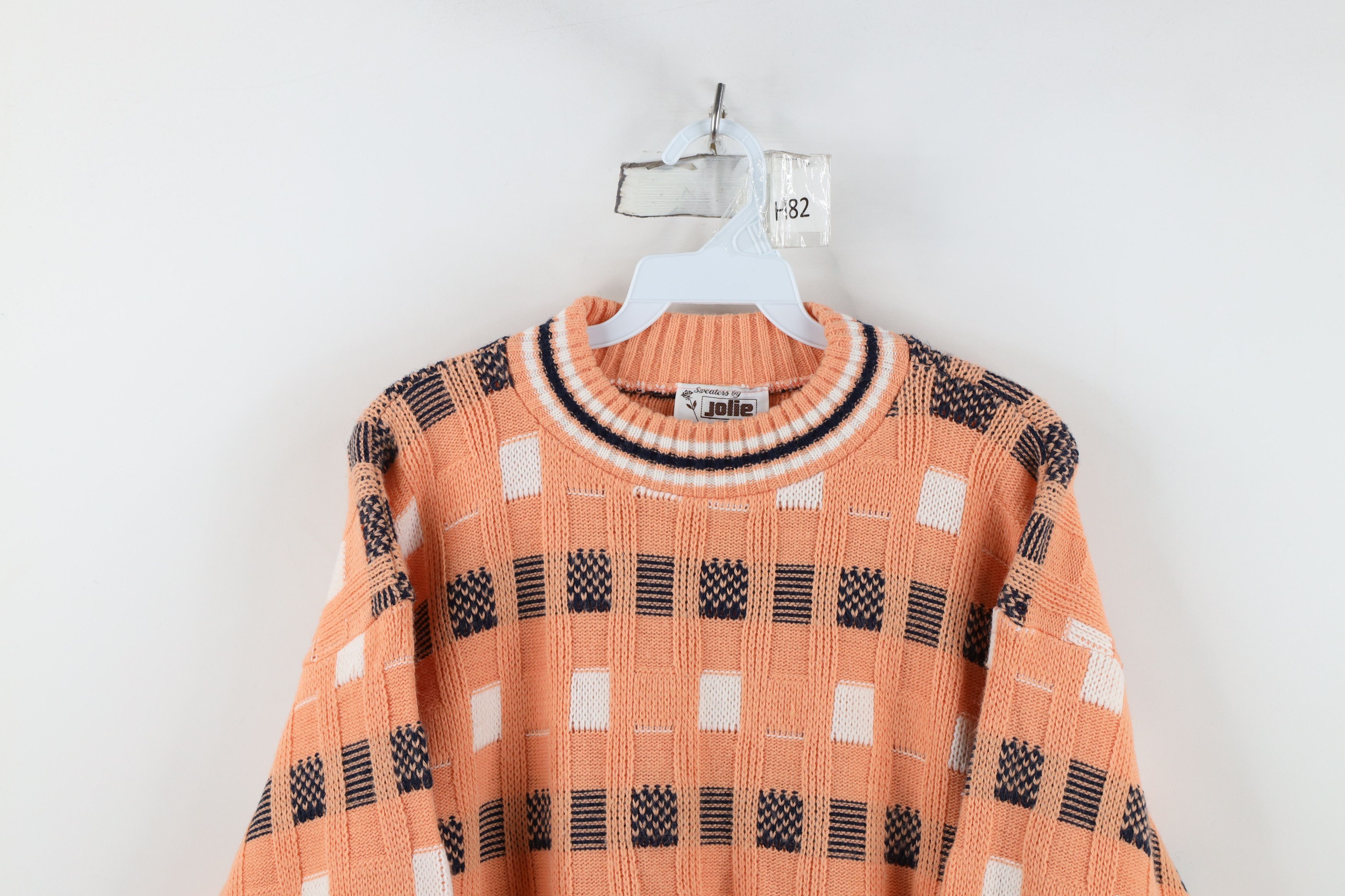 Vintage Vintage 90s Streetwear Ribbed Knit Crewneck Sweater USA Size L / US 10 / IT 46 - 2 Thumbnail