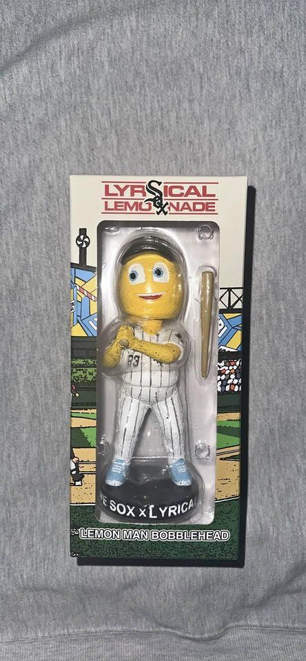 Lyrical Lemonade × MLB Lyrical Lemonade x Chicago White Sox Lemon Man Bobblehead Size ONE SIZE - 1 Thumbnail