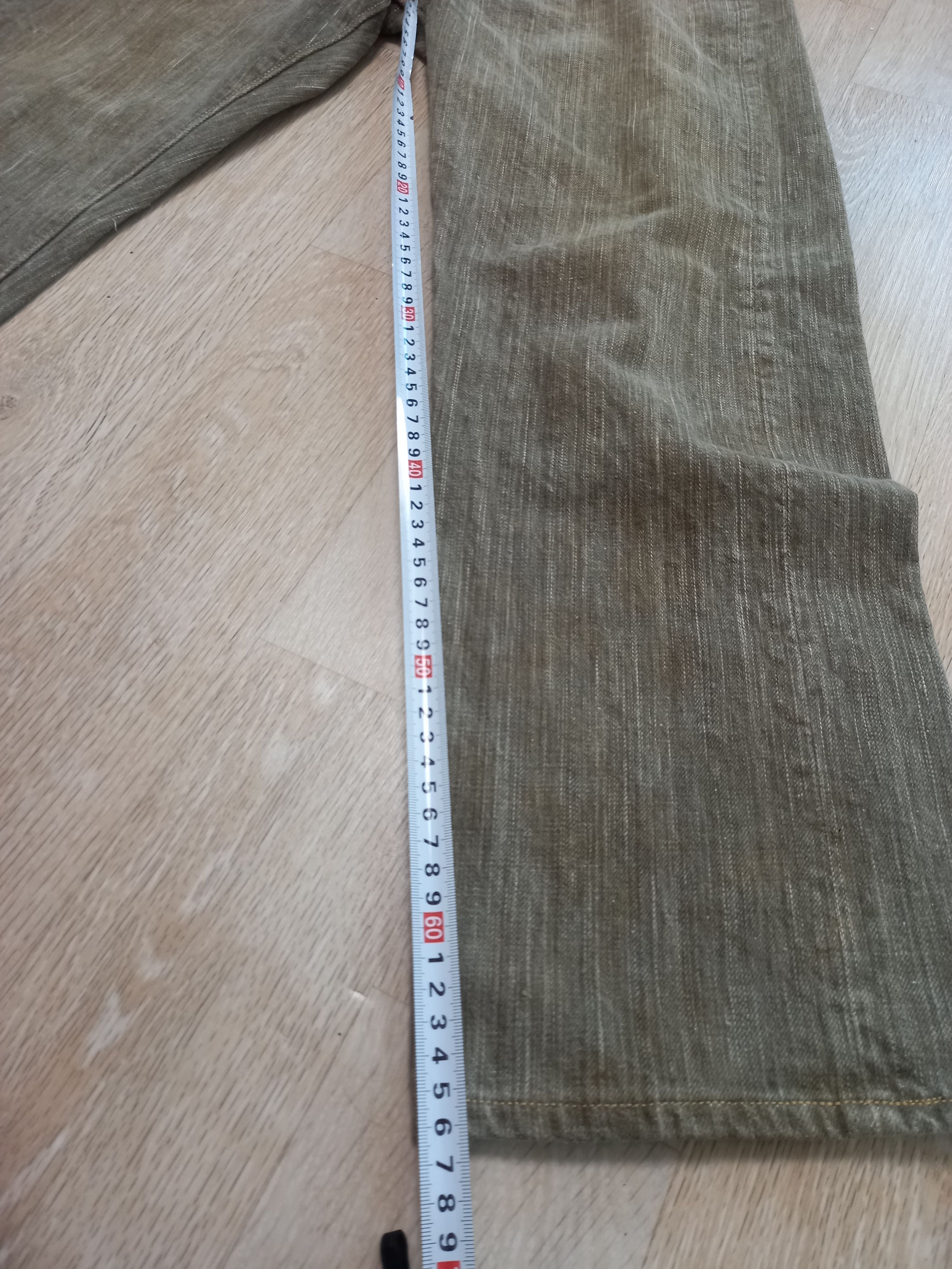Sugar Cane Rare Sugar Cane Okinawa Kakishibu Dye - Grey/Green Selvedge Size US 30 / EU 46 - 13 Thumbnail