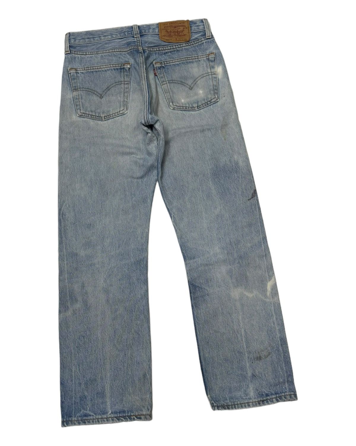 Levi's VINTAGE LEVIS 501xx STONE WASH BAGGY DISTRESS DENIM JEANS Size 29" - 8 Thumbnail