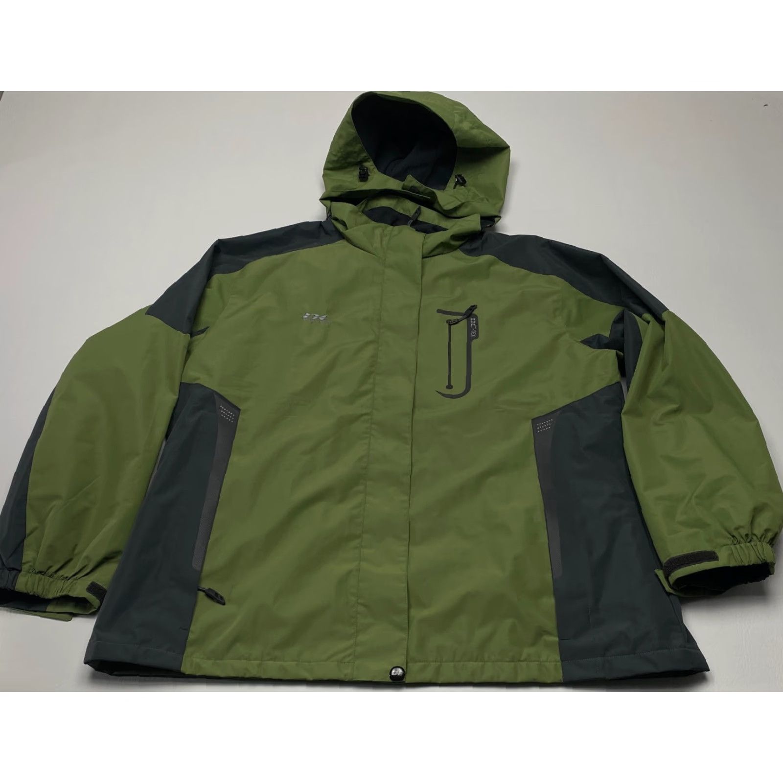 Vintage NEW Diamond Jacket Womens 2XLGreen Hooded Lightweight Rain Wind Proof Size XXL / US 16-18 / IT 52-54 - 3 Thumbnail