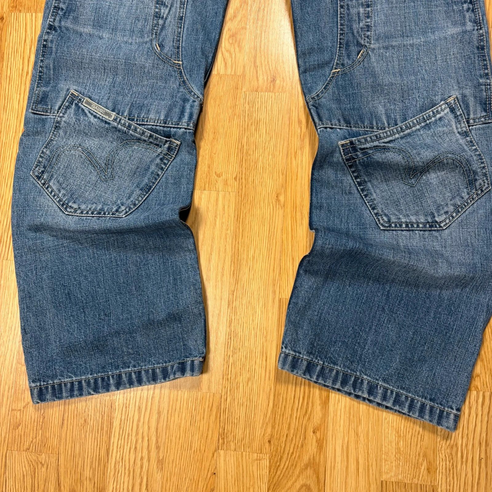 Japanese Brand Gazoz Wide Leg Denim Jeans 28 Size US 28 / EU 44 - 6 Thumbnail