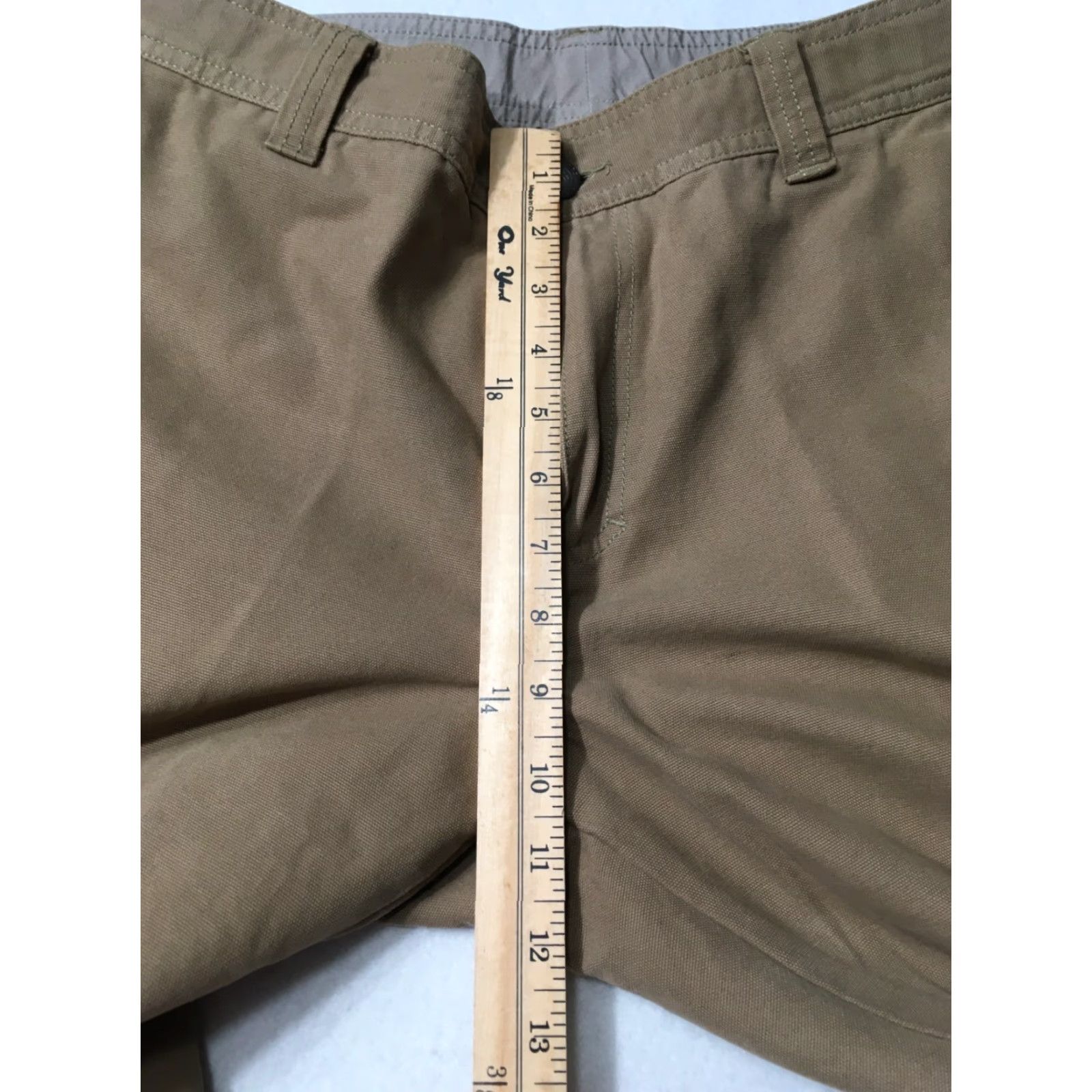 Vintage Columbia Pants Mens 34 Canvas Regular Fit Straight Leg Tan Outdoors 100% Cotton Size US 34 / EU 50 - 4 Thumbnail
