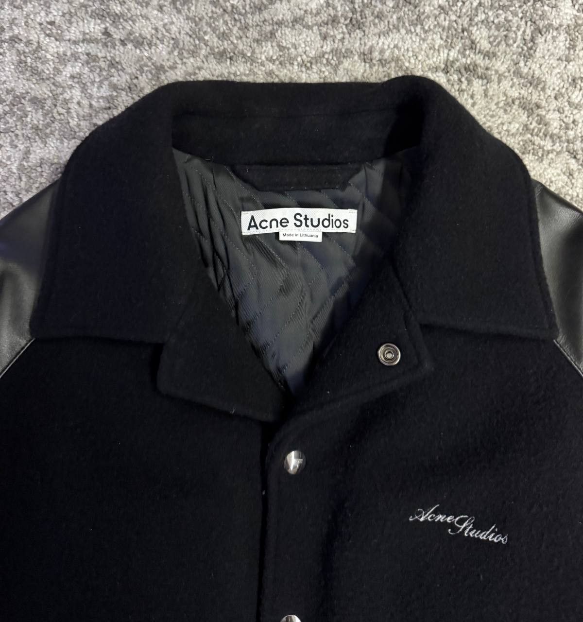 Acne Studios Acne Studios Leather Varsity Jacket Size US M / EU 48-50 / 2 - 4 Thumbnail