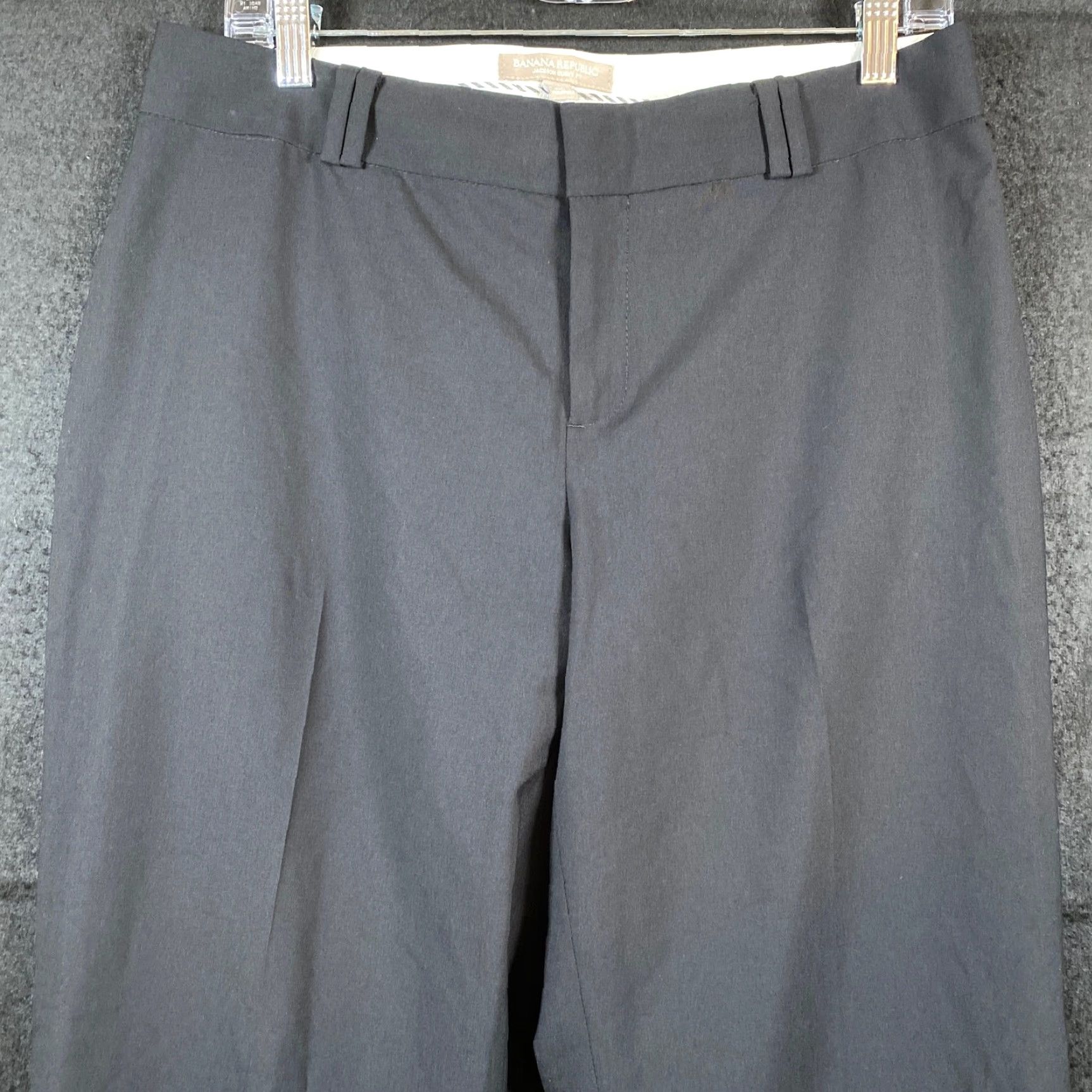 Banana Republic VINTAGE Banana Republic Womens Pants Black Jackson Curvy Fit Wool Blend Lined Stretch 8 Size 24" / US 00 / IT 34 - 2 Thumbnail