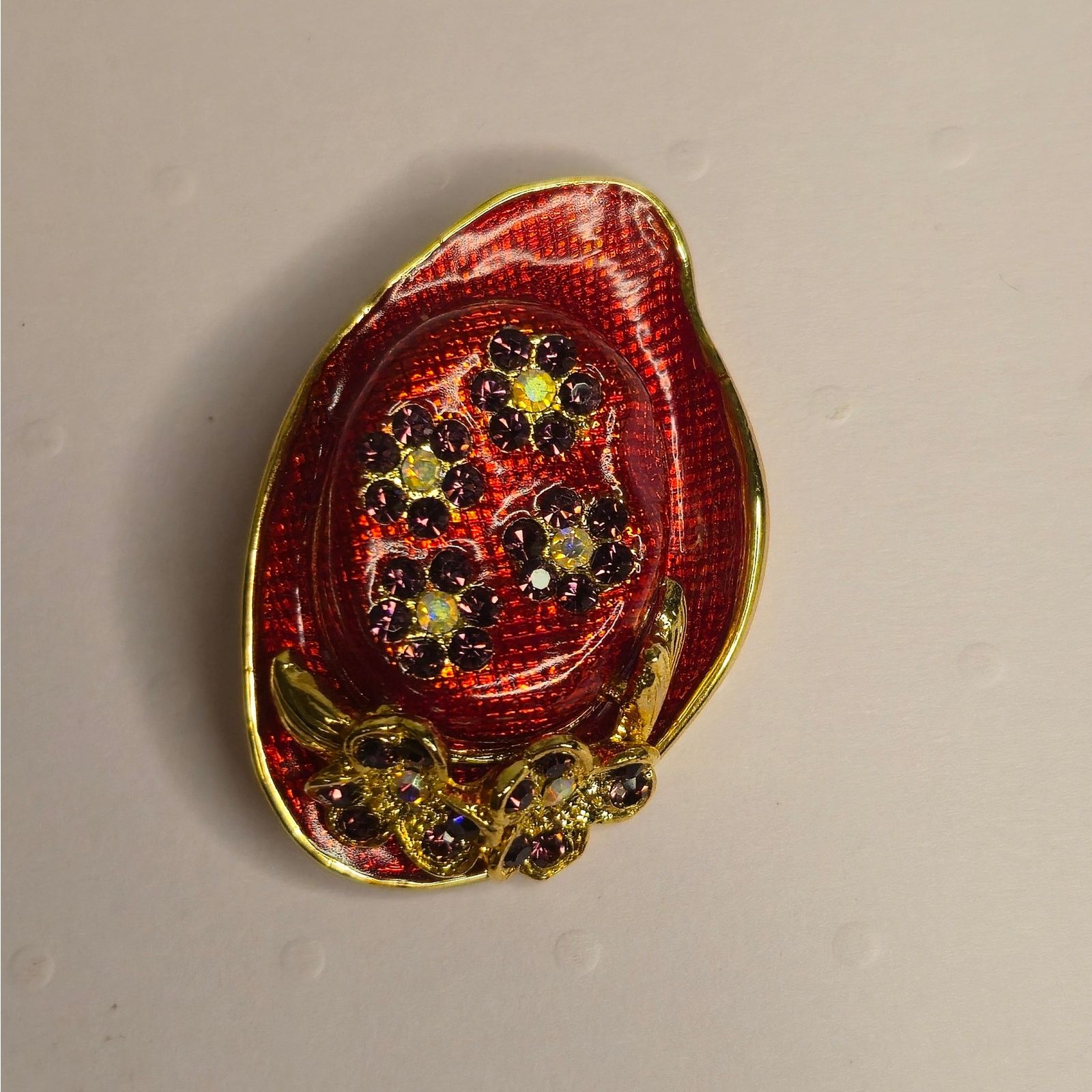 Vintage Vintage Red Hat Society Jewelry Lot - Brooches & Earrings Size ONE SIZE - 10 Thumbnail