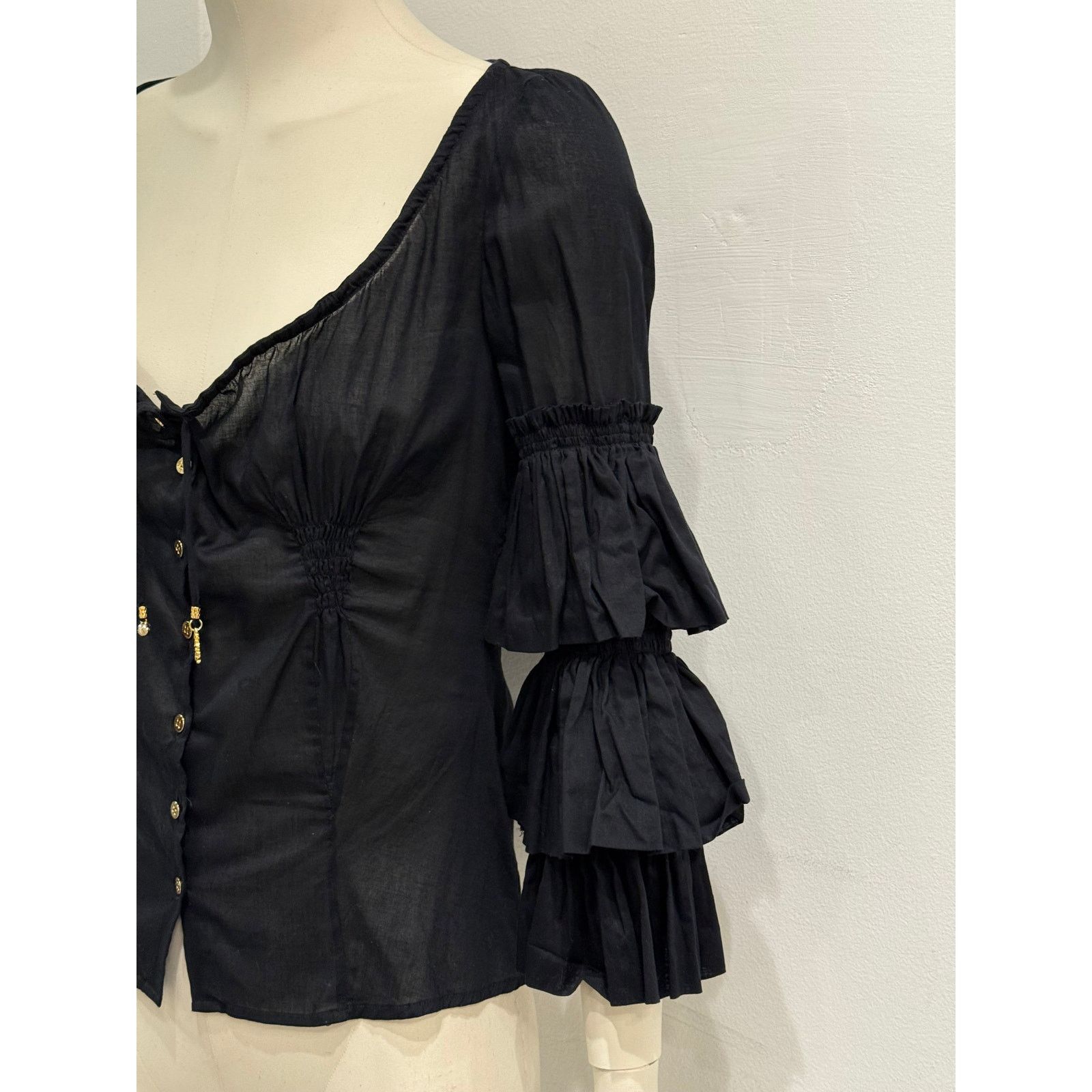 Roberto Cavalli 2000s Roberto Cavalli blouse top Size M / US 6-8 / IT 42-44 - 4 Thumbnail