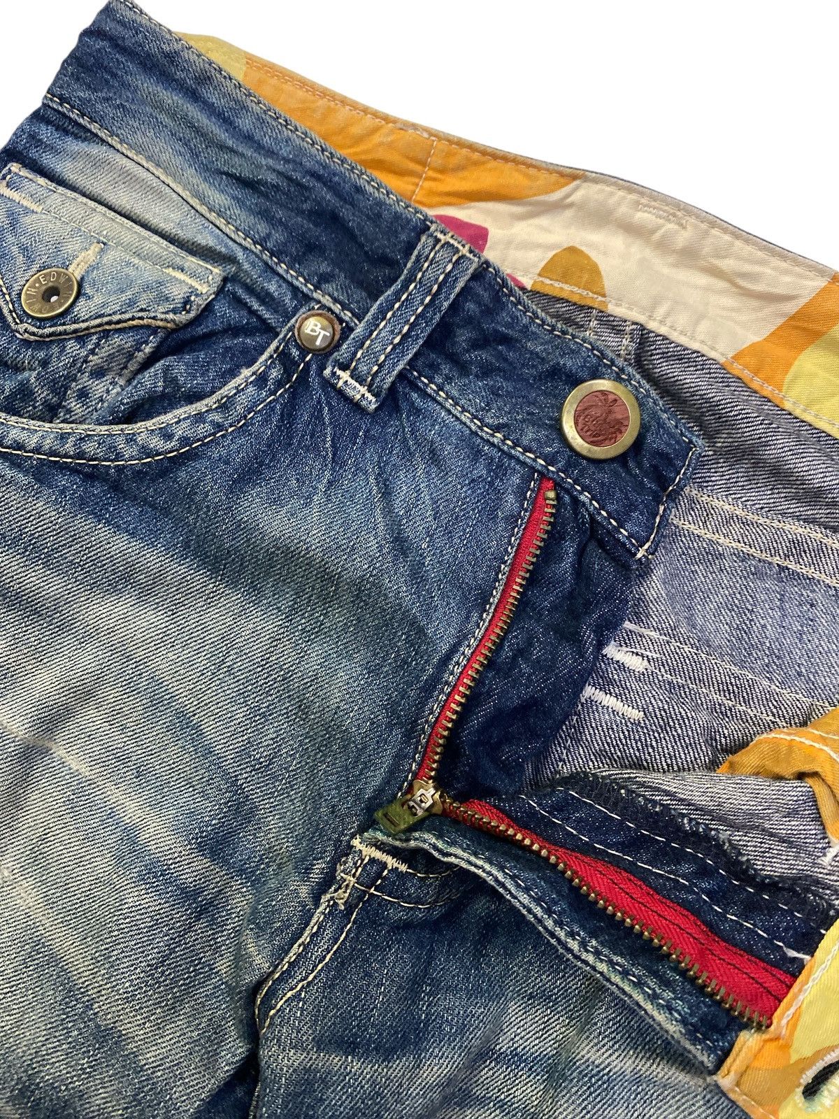 Edwin × If Six Was Nine Vintage Edwin Blue Trip Flared Denim Size US 33 - 17 Thumbnail