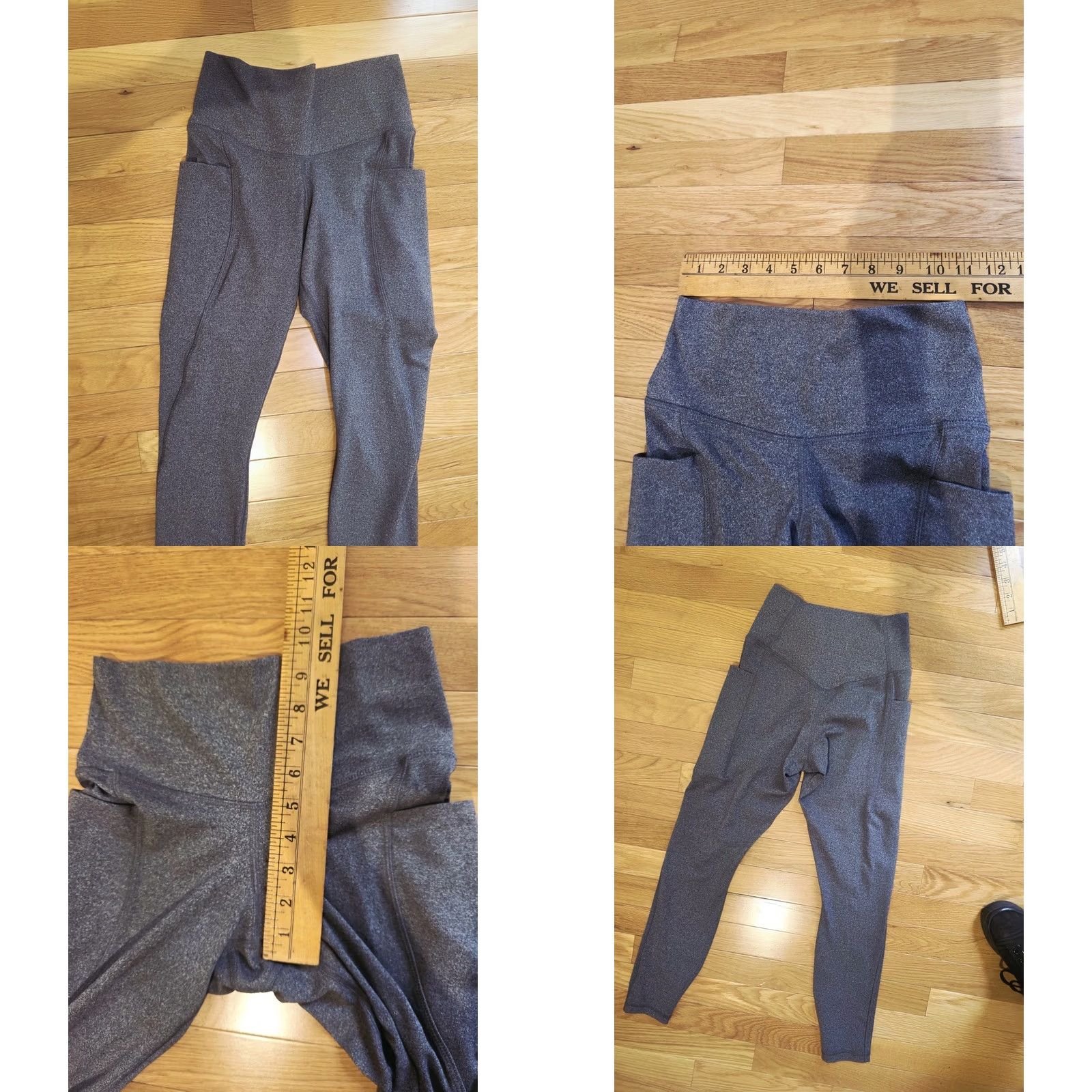 Vintage VINTAGE? No. Members Mark Everyday High Rise Ankle Leggings XS Pockets Gray Women Yoga Casual Regular Ankle Size XS Size 26" / US 2 / IT 38 - 8 Thumbnail