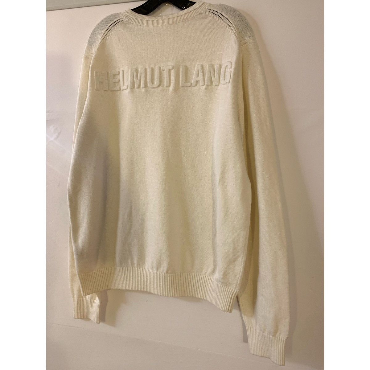 Helmut Lang HELMUT LANG LOGO CREW KNIT Size US L / EU 52-54 / 3 - 14 Thumbnail