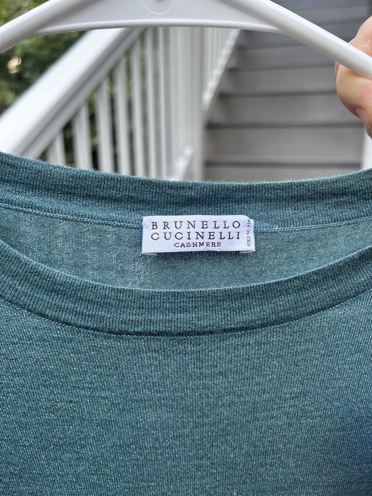 Brunello Cucinelli Brunello Cucinelli Sparkling Cashmere and Silk Top Size M / US 6-8 / IT 42-44 - 4 Thumbnail