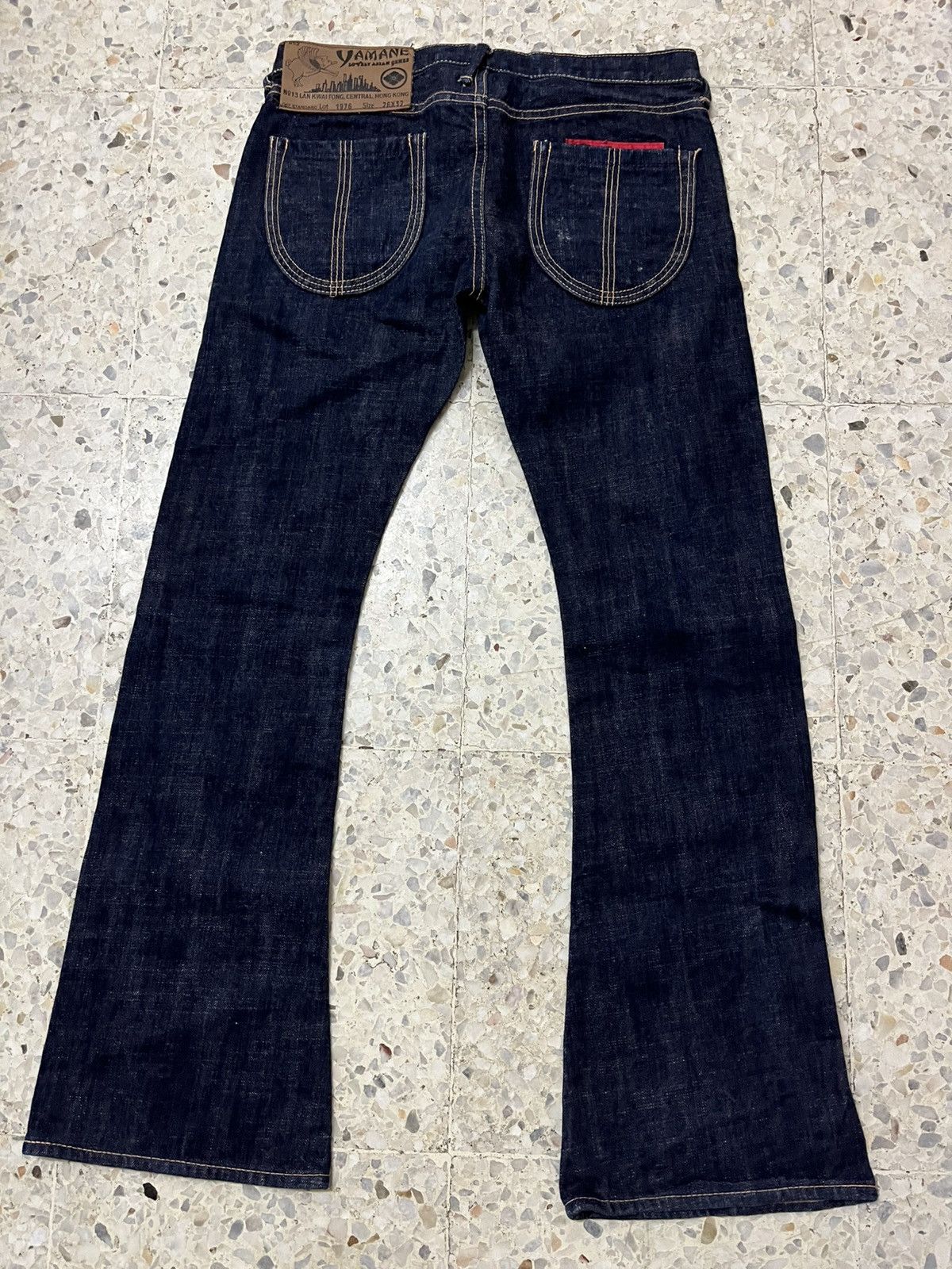 Japanese Brand Vintage Yamane selevedge bell bottom Jeans Size 31" - 2 Thumbnail