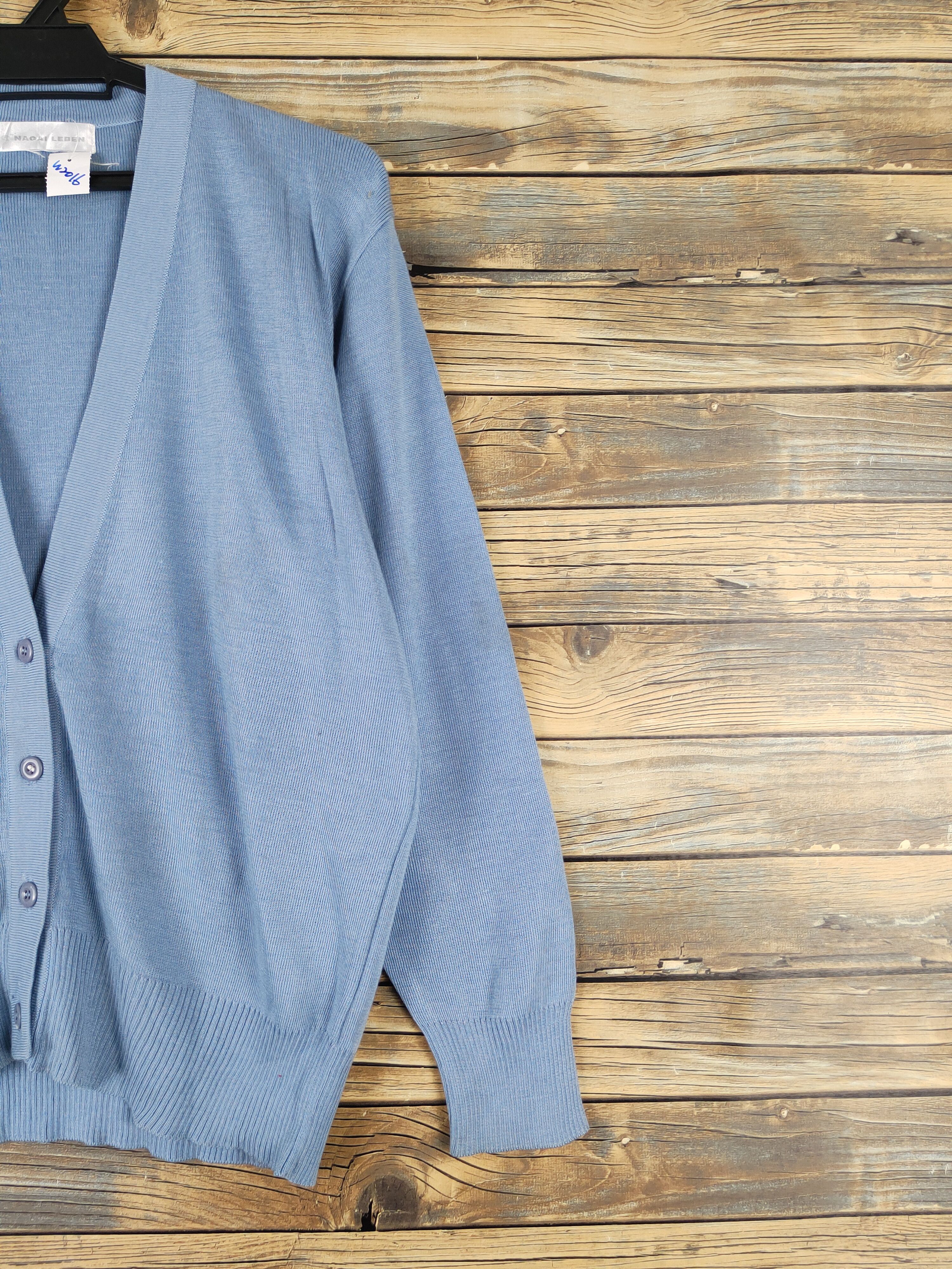 Homespun Knitwear Nagai Leben Blue Knitwear Cardigan vintage #W2016 Size US L / EU 52-54 / 3 - 5 Thumbnail