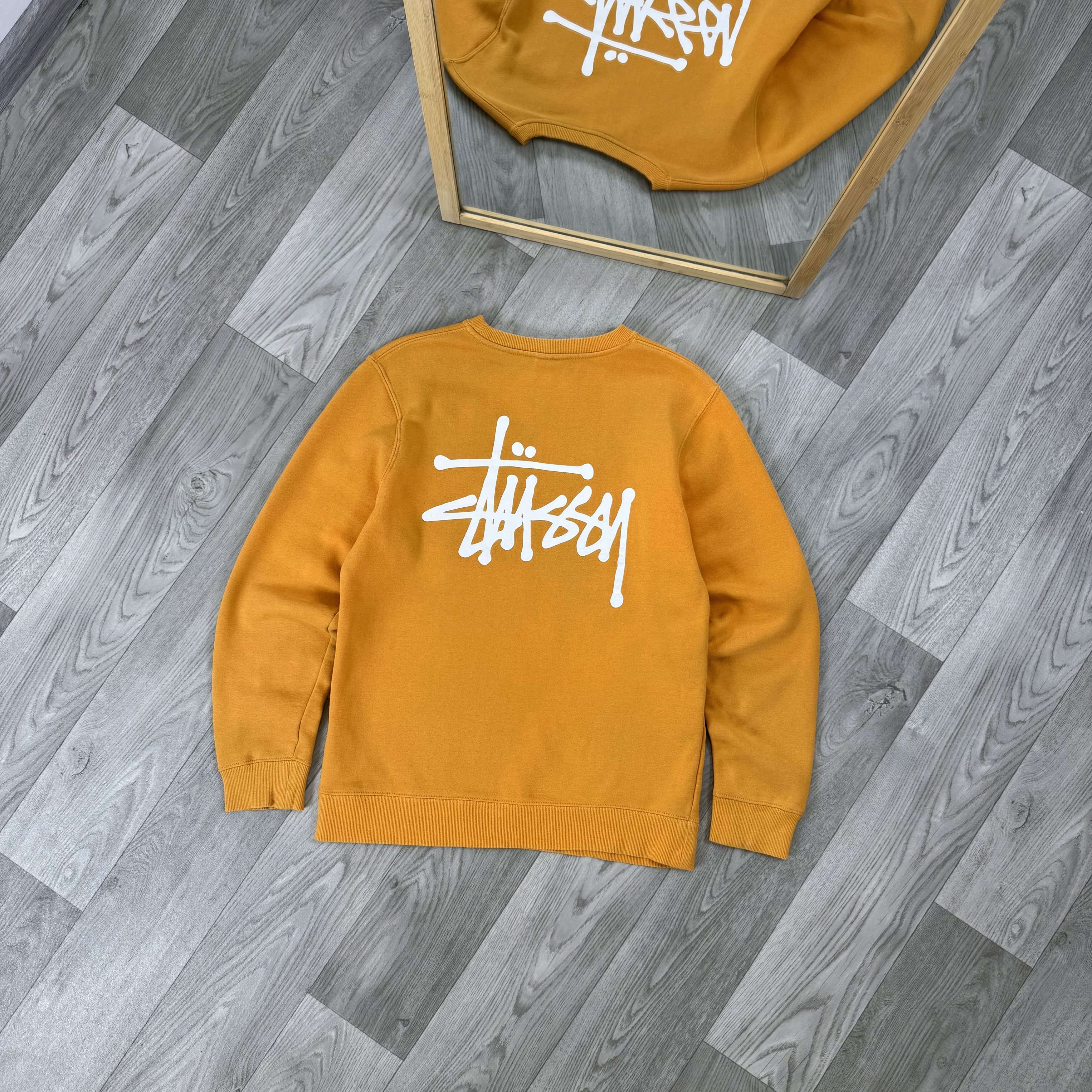 Stussy Vintage Stussy Graphic Yellow Crewneck Sweatshirt Size US S / EU 44-46 / 1 - 1 Thumbnail