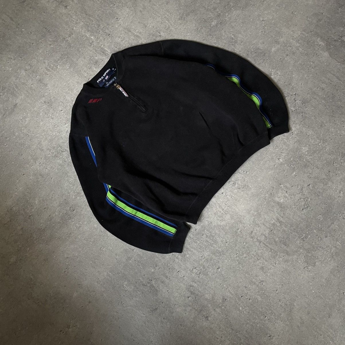 Polo Ralph Lauren × Ralph Lauren Sport Vintage 90s Polo Sport Ralph Lauren Cropped Half Zip 1/4 Size US M / EU 48-50 / 2 - 2 Thumbnail