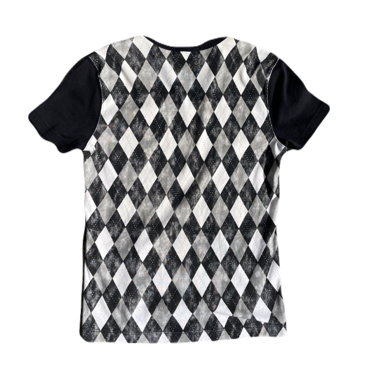 If Six Was Nine 2000s Japanese archive Vkei Argyle V-Neck Tee Gyaruo Size US XS / EU 42 / 0 - 4 Thumbnail