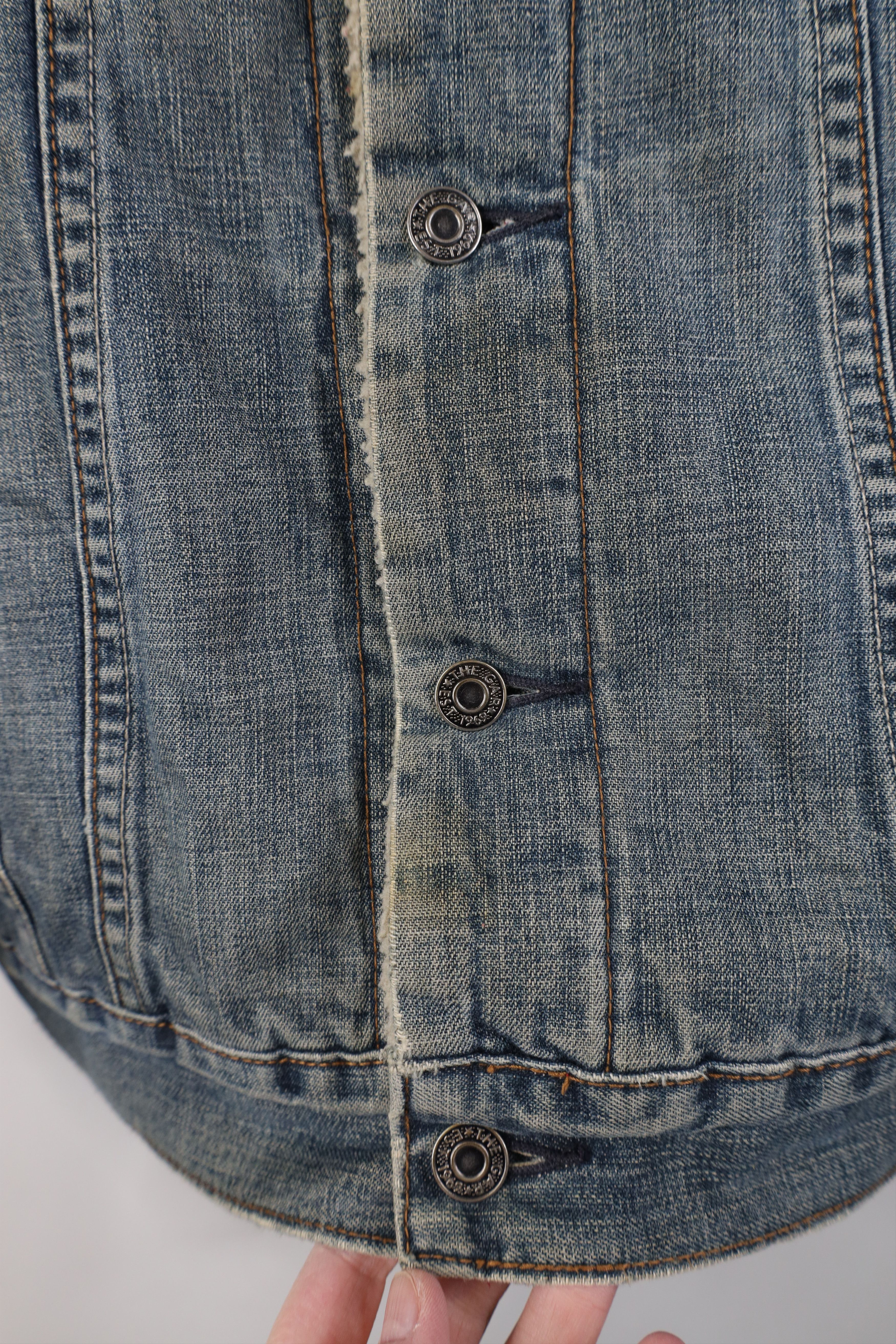 Gap Vintage Y2K 2004 Gap Deep Pile Fleece Lined Trucker Jacket Size US M / EU 48-50 / 2 - 5 Thumbnail