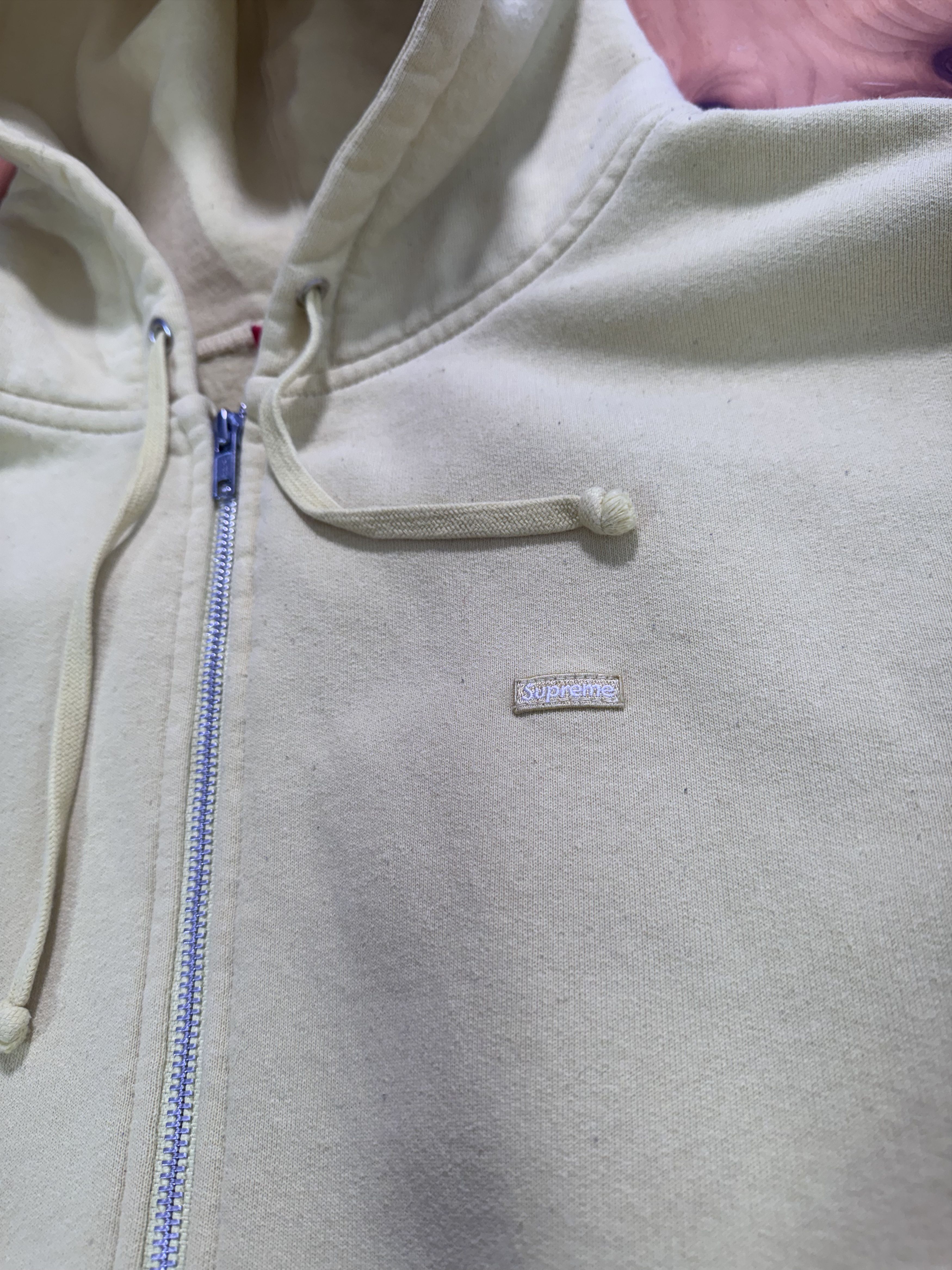 Supreme Supreme Lime Yellow Small Box Logo Zip Up Hoodie Size US XL / EU 56 / 4 - 2 Thumbnail