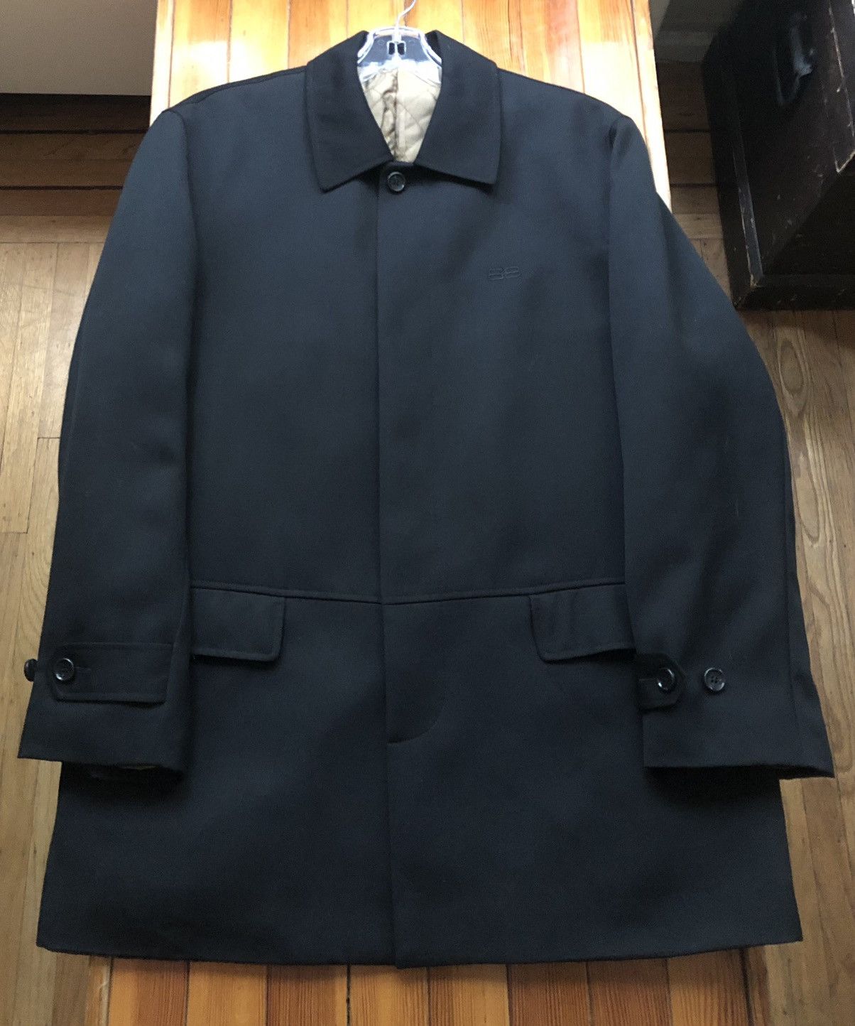 Balenciaga Gorgeous Vintage Gold Padded Wool Overcoat Size US L / EU 52-54 / 3 - 4 Thumbnail
