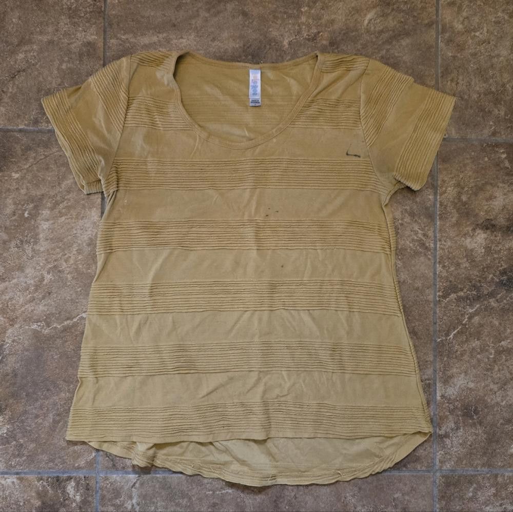 Designer Mustard Line Detailed LuLaRoe Short Sleeve Size S / US 4 / IT 40 - 1 Thumbnail