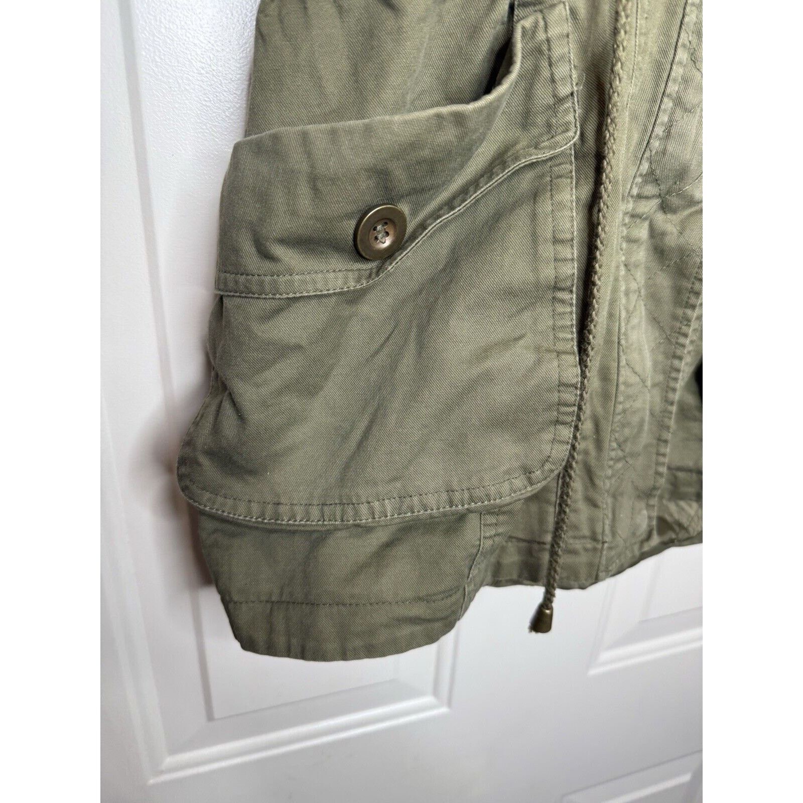 & Other Stories Thread & Supply Green Parka Jacket Women Small Faux Fur Hood Size S / US 4 / IT 40 - 3 Thumbnail