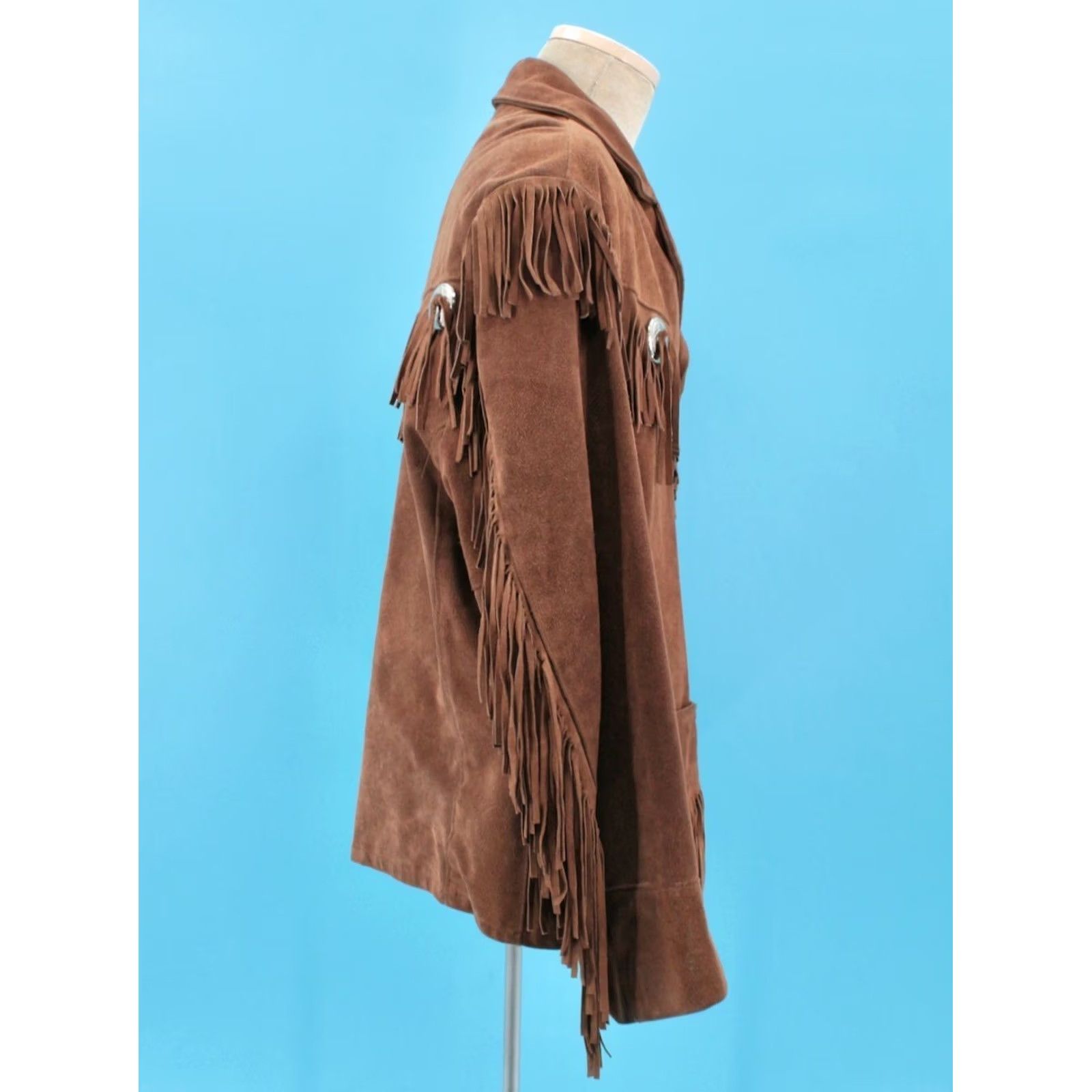 Vintage VINTAGE Excelled 70s Suede Fringe Jacket L Brown Mens Size US L / EU 52-54 / 3 - 5 Thumbnail