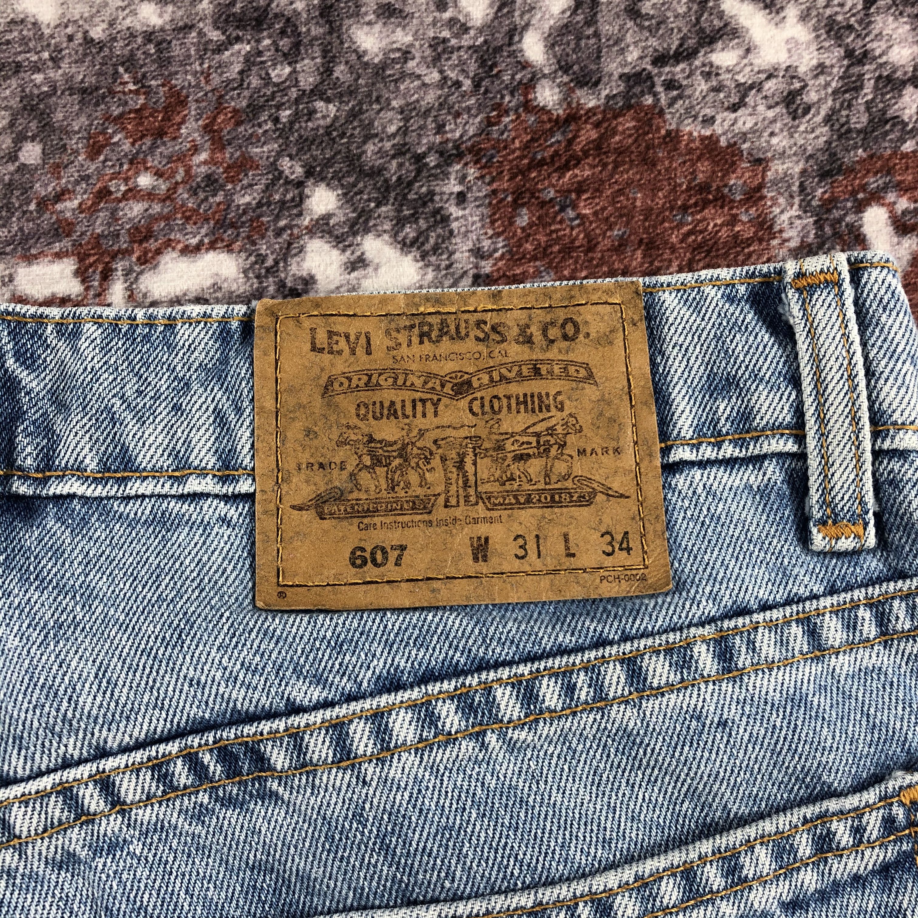 Levi's × Vintage 90s Vintage Light Wash Levis 607 Jeans-JM2294 Size US 31 - 5 Thumbnail